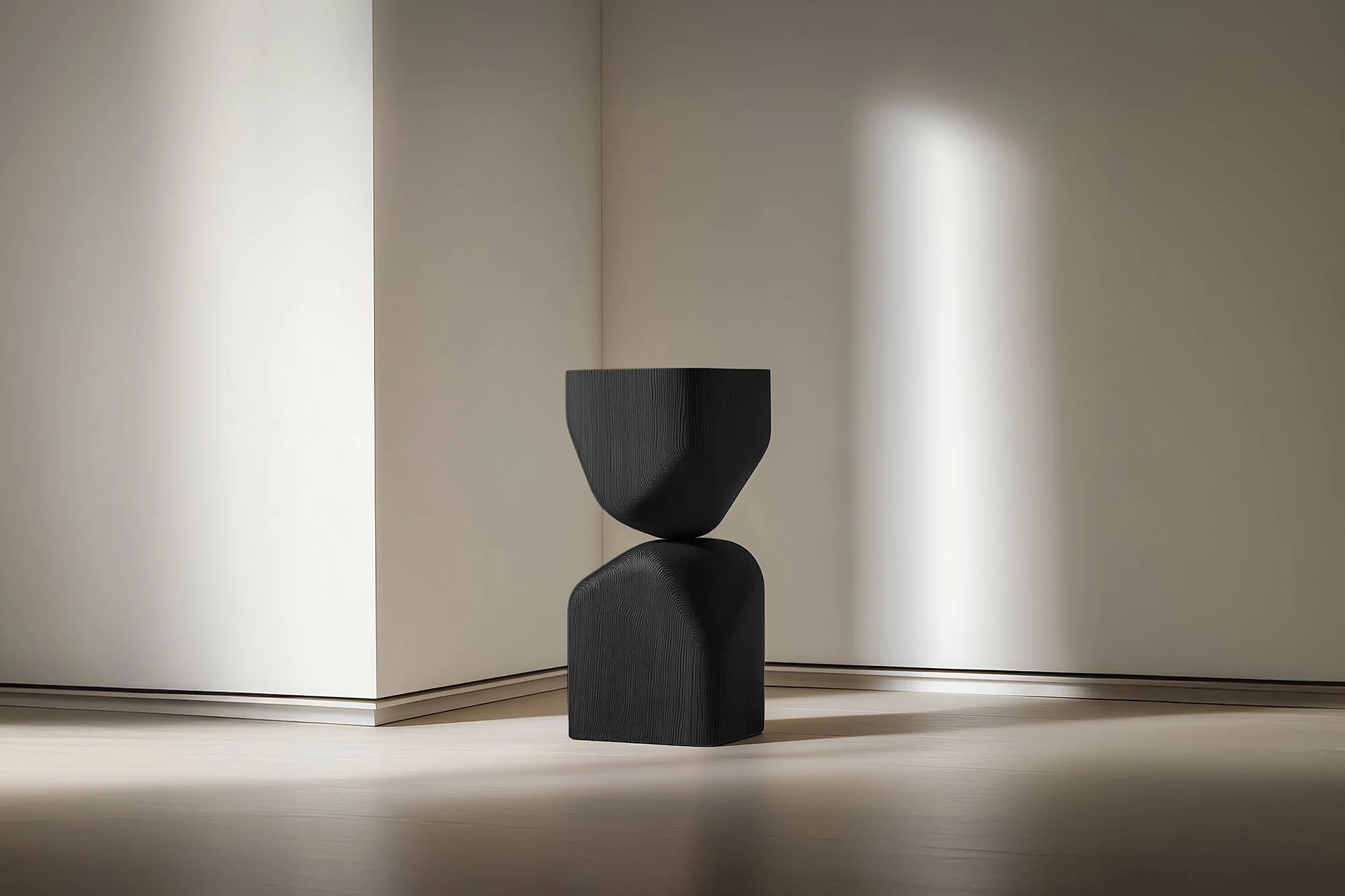 Contemporary Wooden Stool Socle No118, Joel Escalona Design — 5.jpg