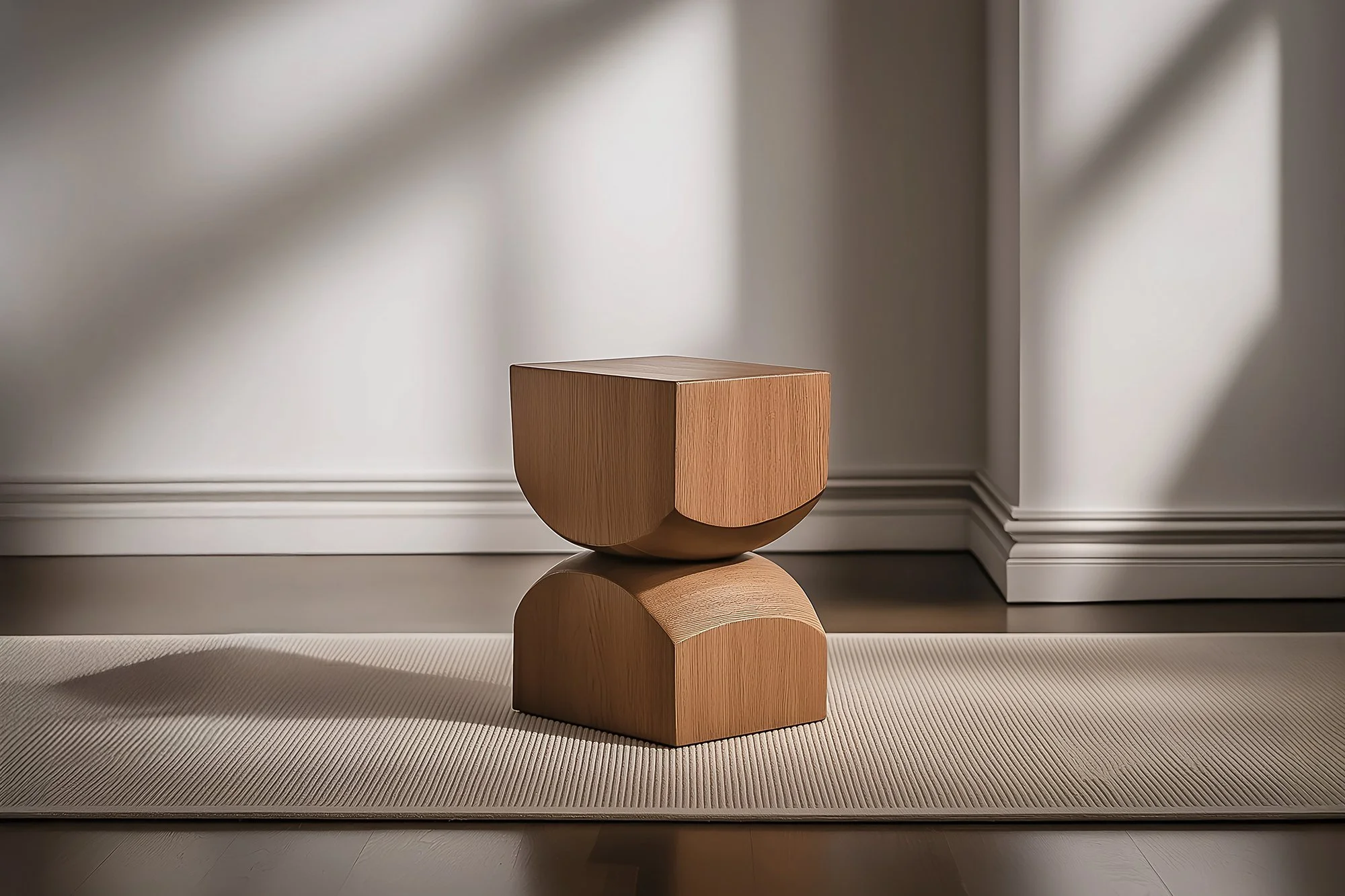 Wooden Stool Socle No106, Modern Solid Wood Furniture by Joel Escalona — 2.jpg