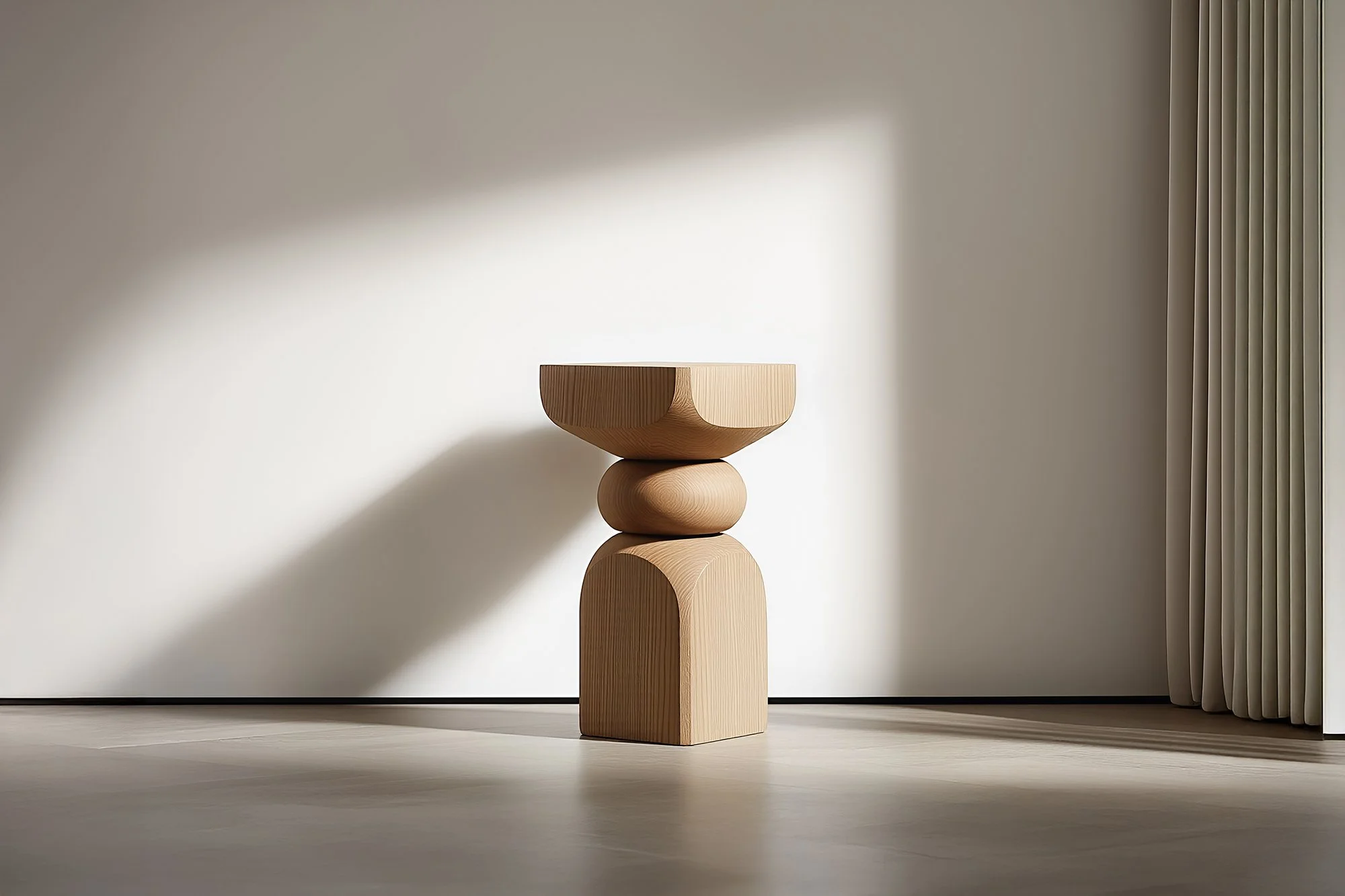 Socle No99 Stool, Wooden Contemporary Piece by NONO — 2.jpg