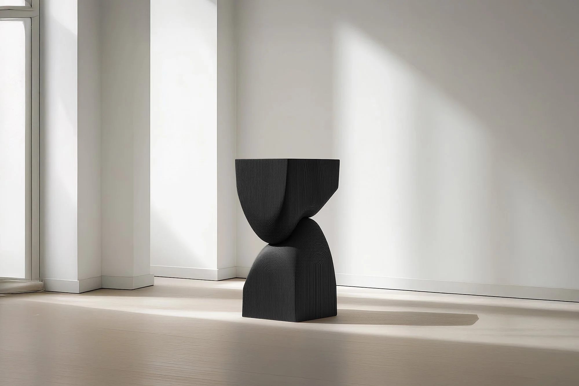 Wooden Nightstand Socle No120, Minimal Contemporary Design by Joel Escalona — 5.jpg