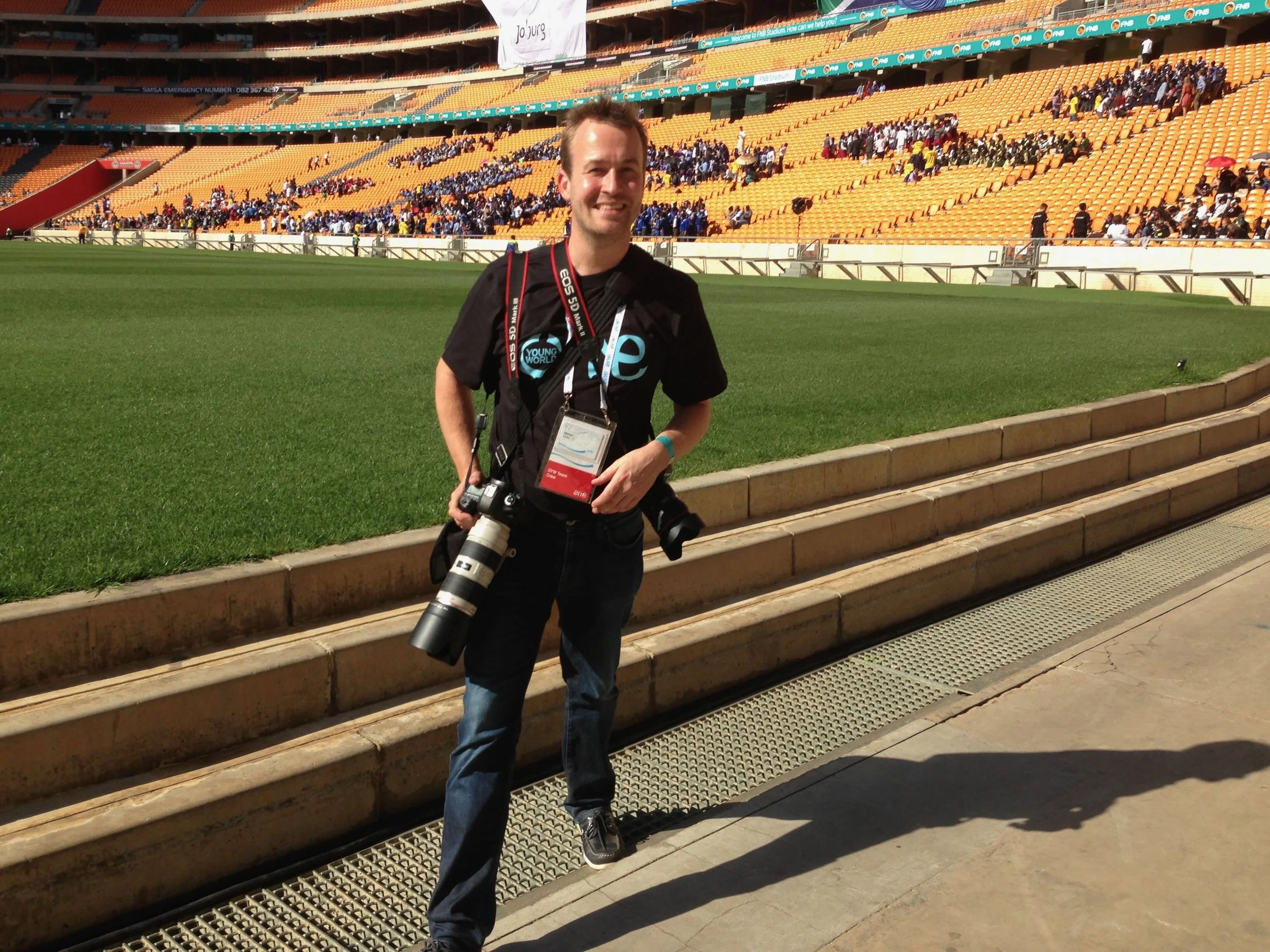 Martyn Hicks Photography at FMB Stadium in Cape Town during an event