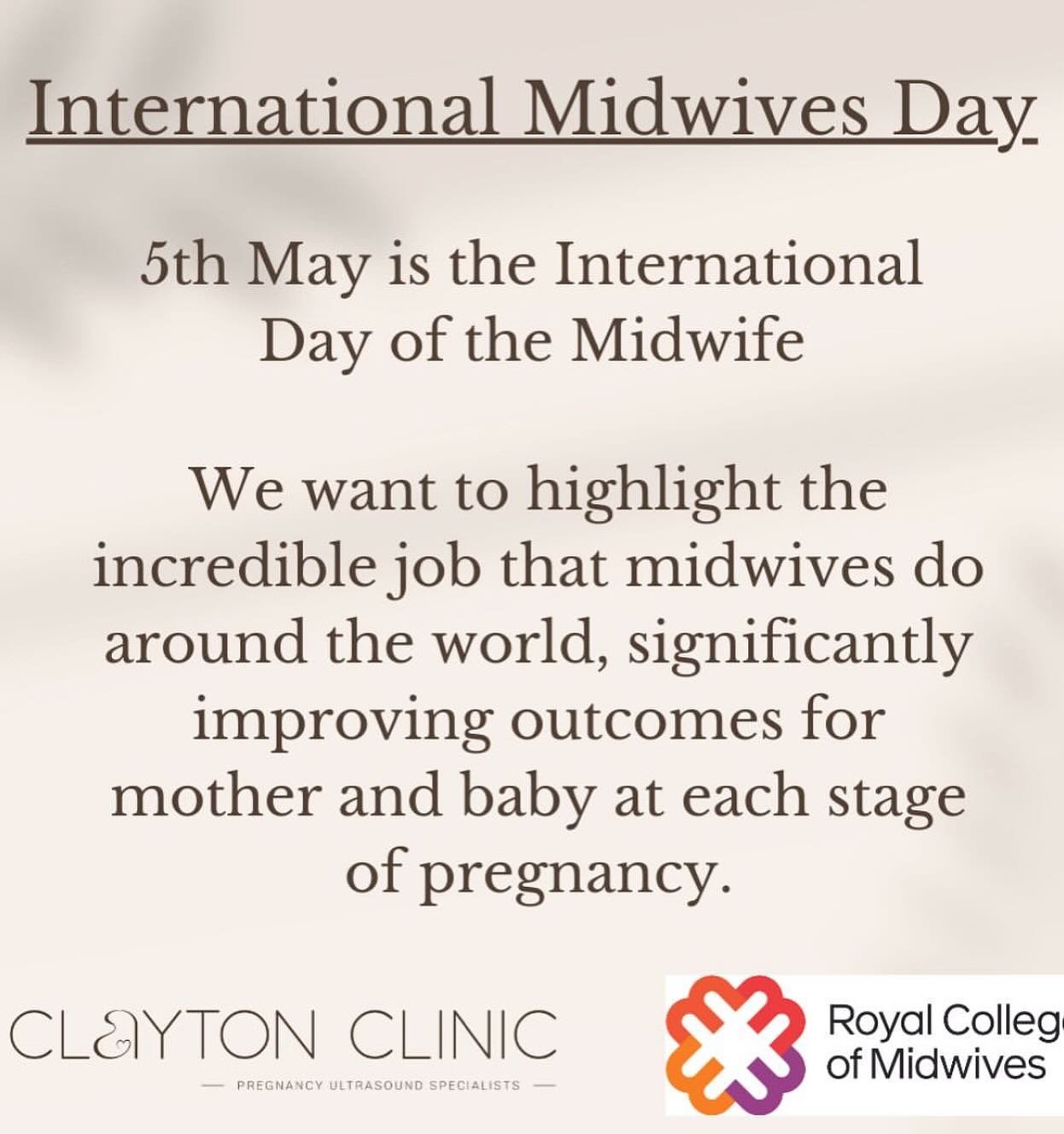 👩🏻&zwj;⚕️International Day of the Midwife - 5th May👩🏻&zwj;⚕️

The International Day of the Midwife has been celebrated since 1991. We think it should have been much sooner - the word midwife dates back to around 1300! Today, there are around 25,0