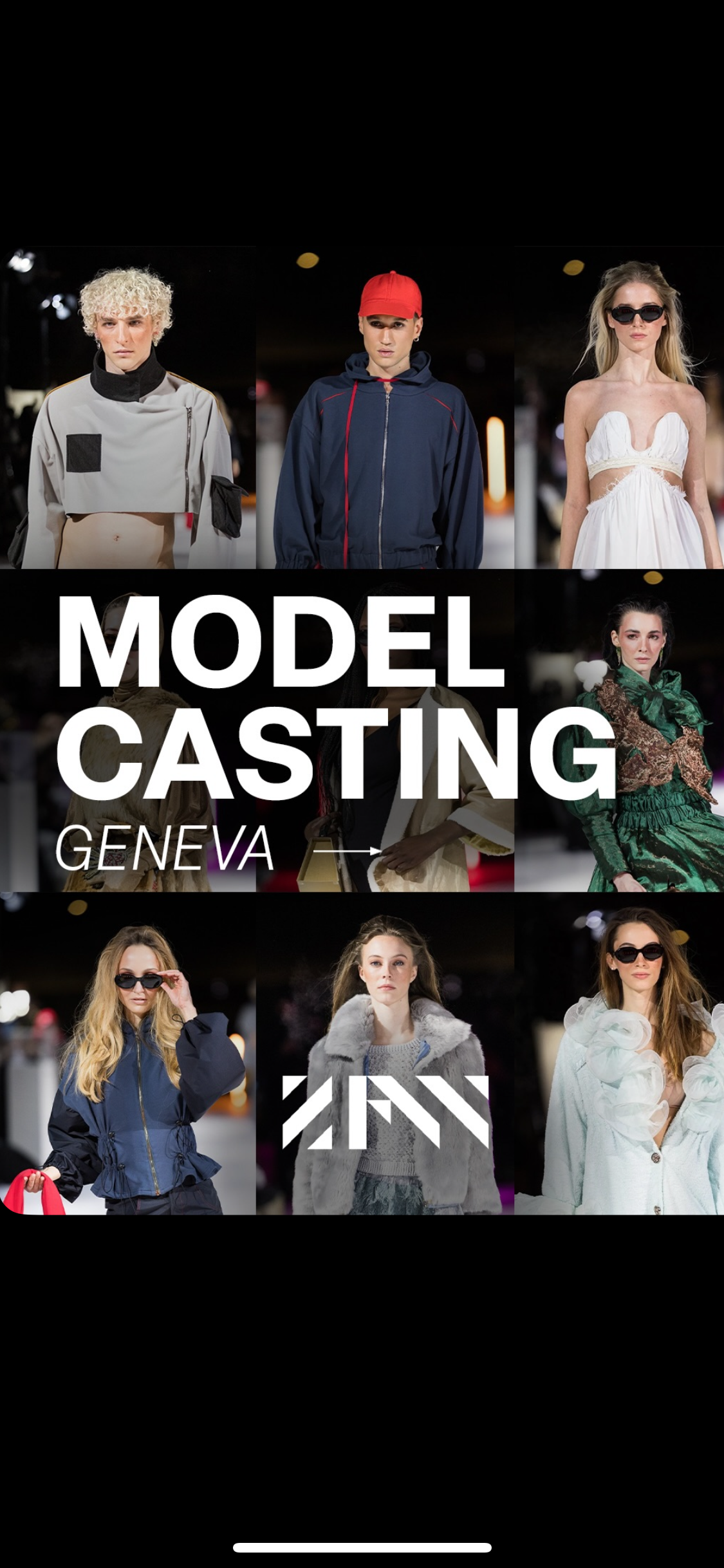 ZURICH FASHION WEEK Model Casting (Geneva)