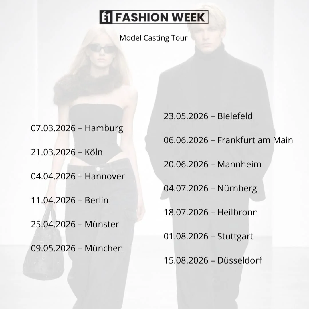 (Germany) É1 FASHION WEEK Casting Dates