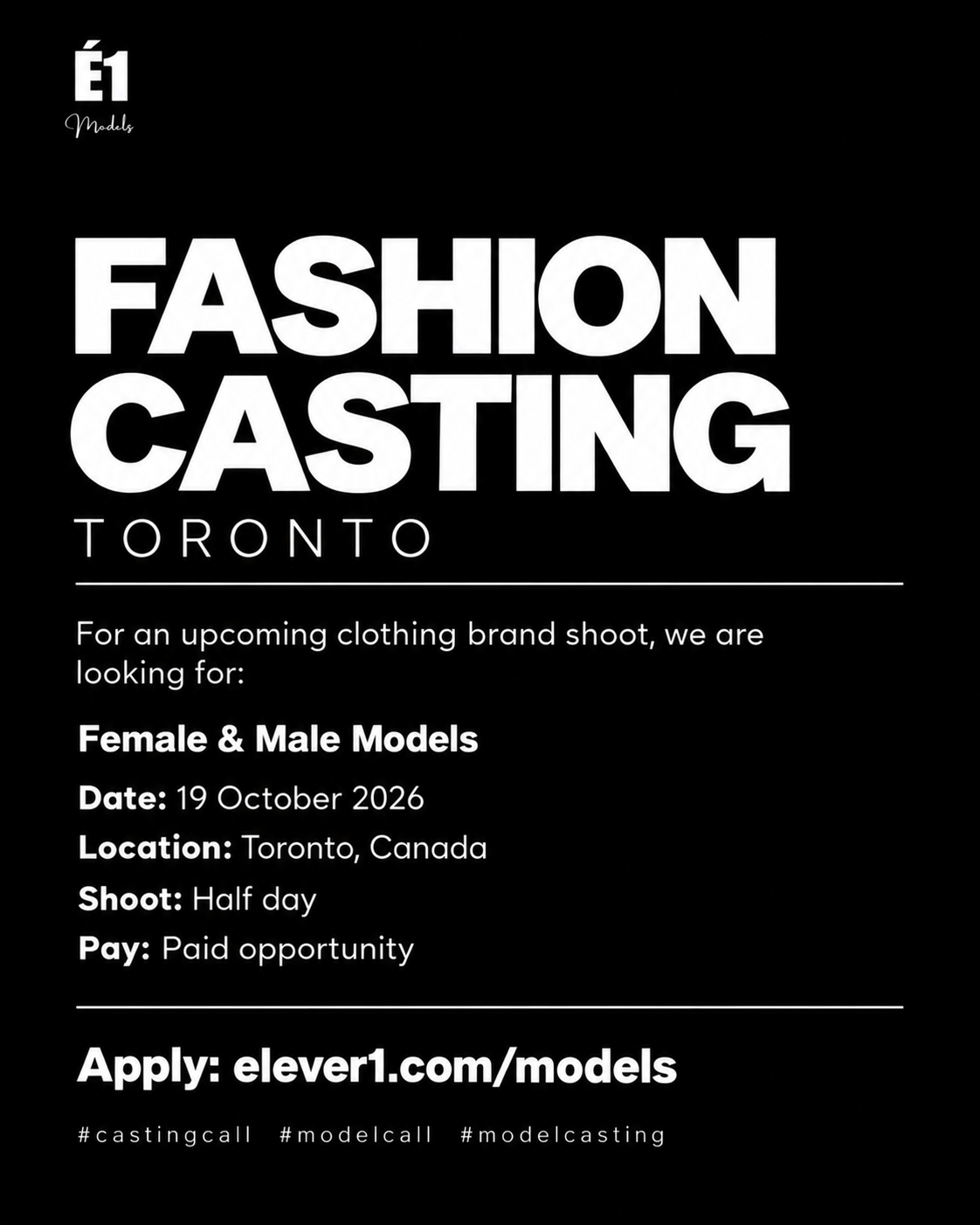Fashion Casting, Toronto w: É1 Models.png