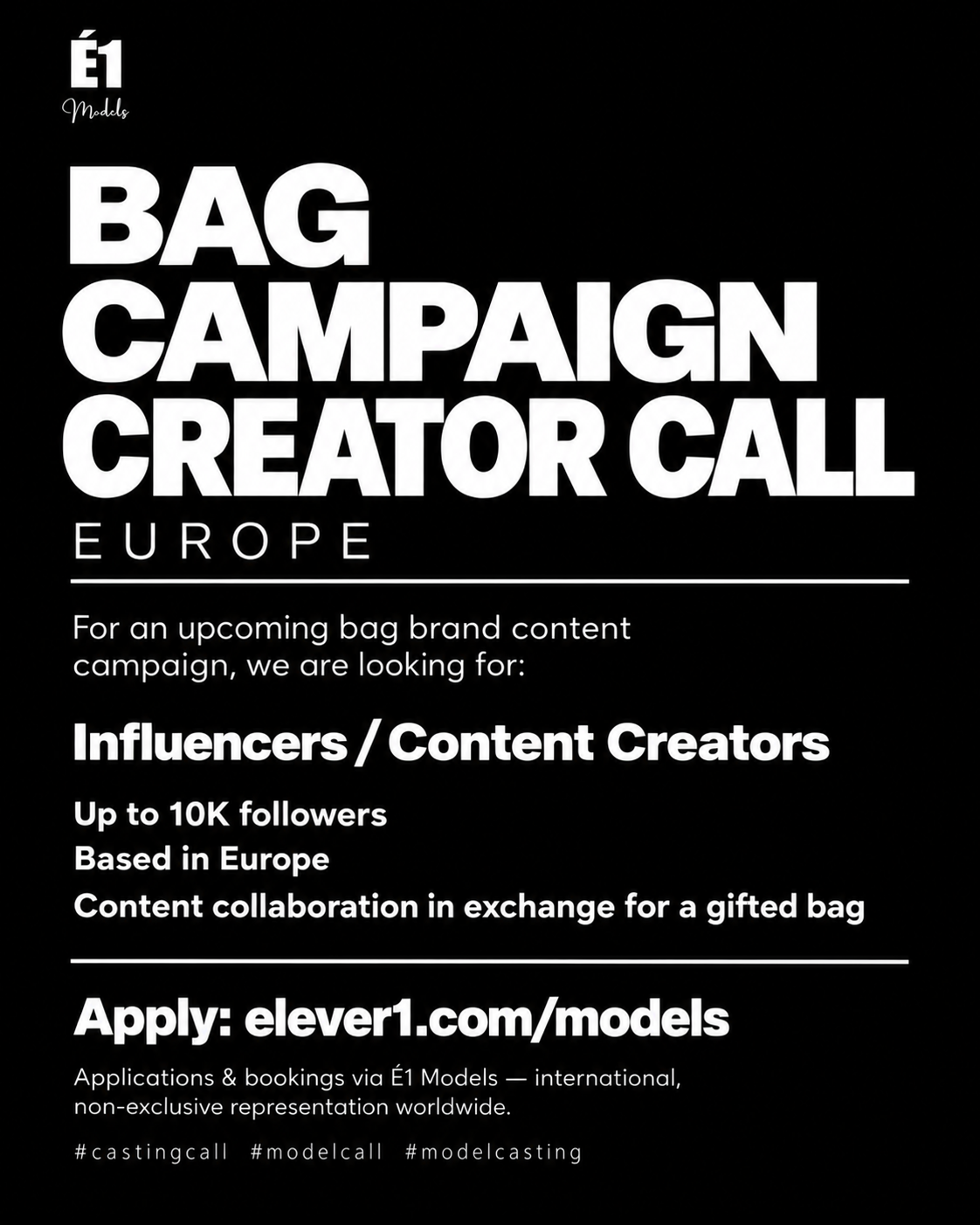 Bag Campaign Creator Call, Europe w: É1 Models.png