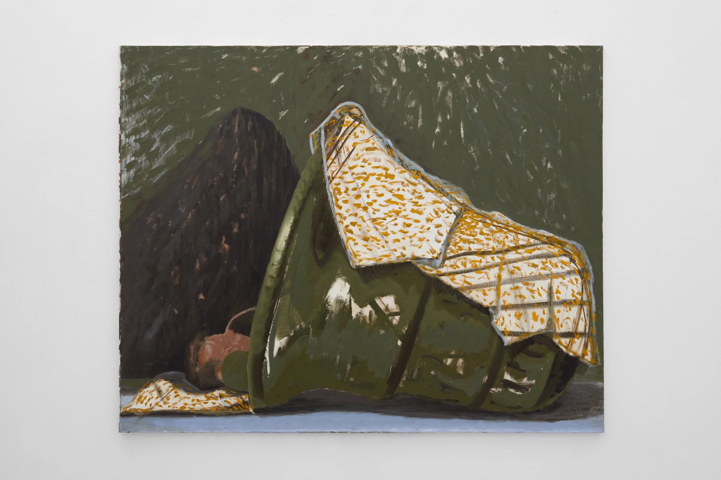 The Nap (The Blanket), 125x150cm (49x59 in), oil on canvas, 2025