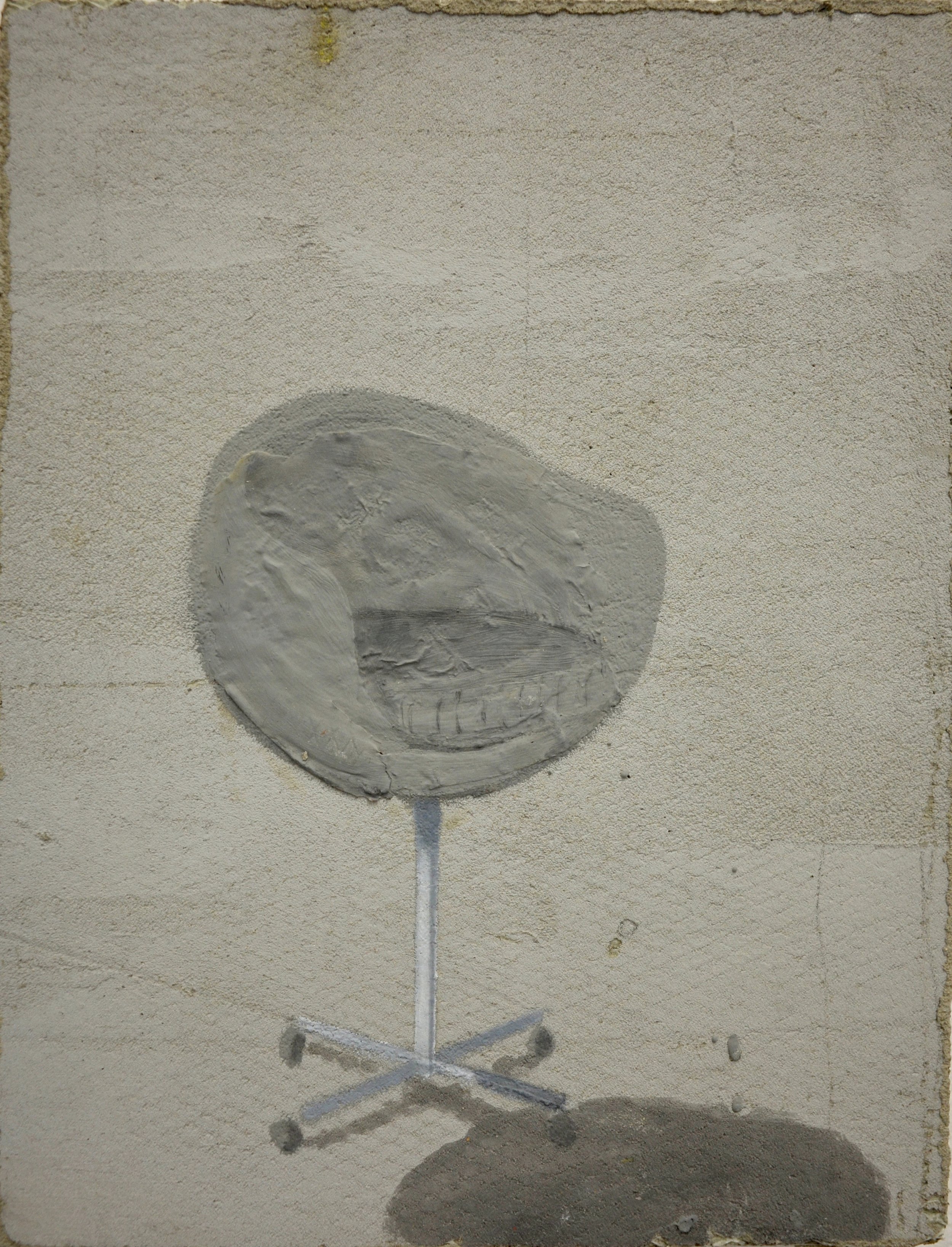Chair, acrylic on styrodure , 40×29 cm, 2015
