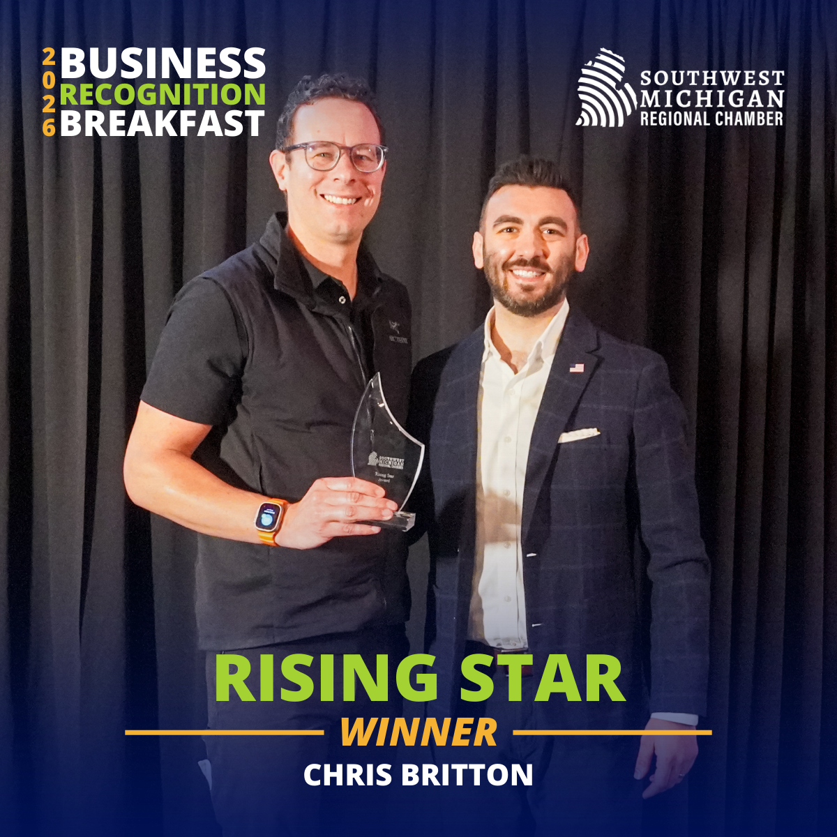 Chris Britton Receives Rising Star Award; New Heights Nominated for Best Nonprofit