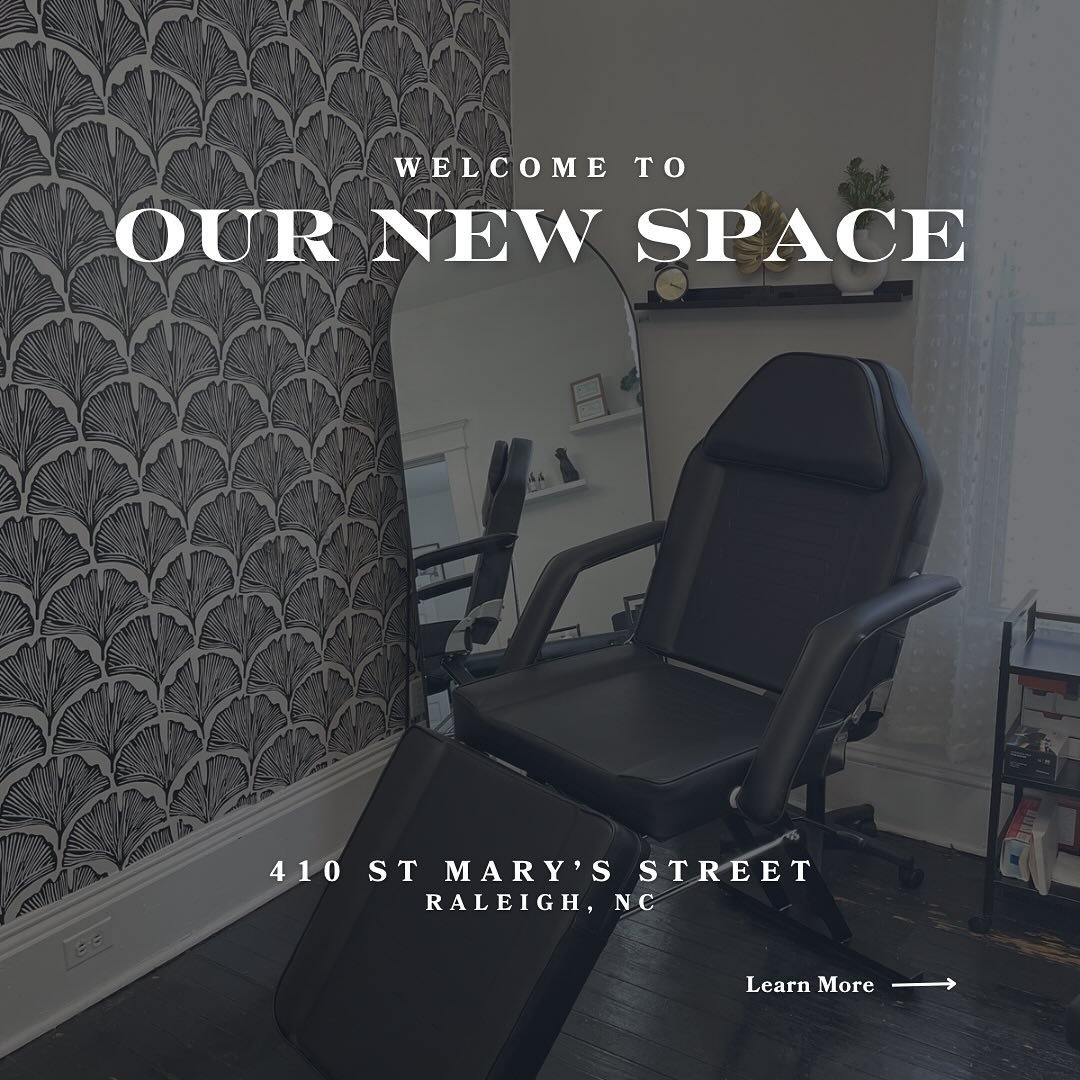 We are loving are new home in Downtown Raleigh 🖤 All appointments are now at 410 St Mary&rsquo;s Street Raleigh, NC

✨We are located in @beautyvillageofraleigh a little white house off St Mary&rsquo;s Street

✨Yes, we have FREE PARKING behind the bu