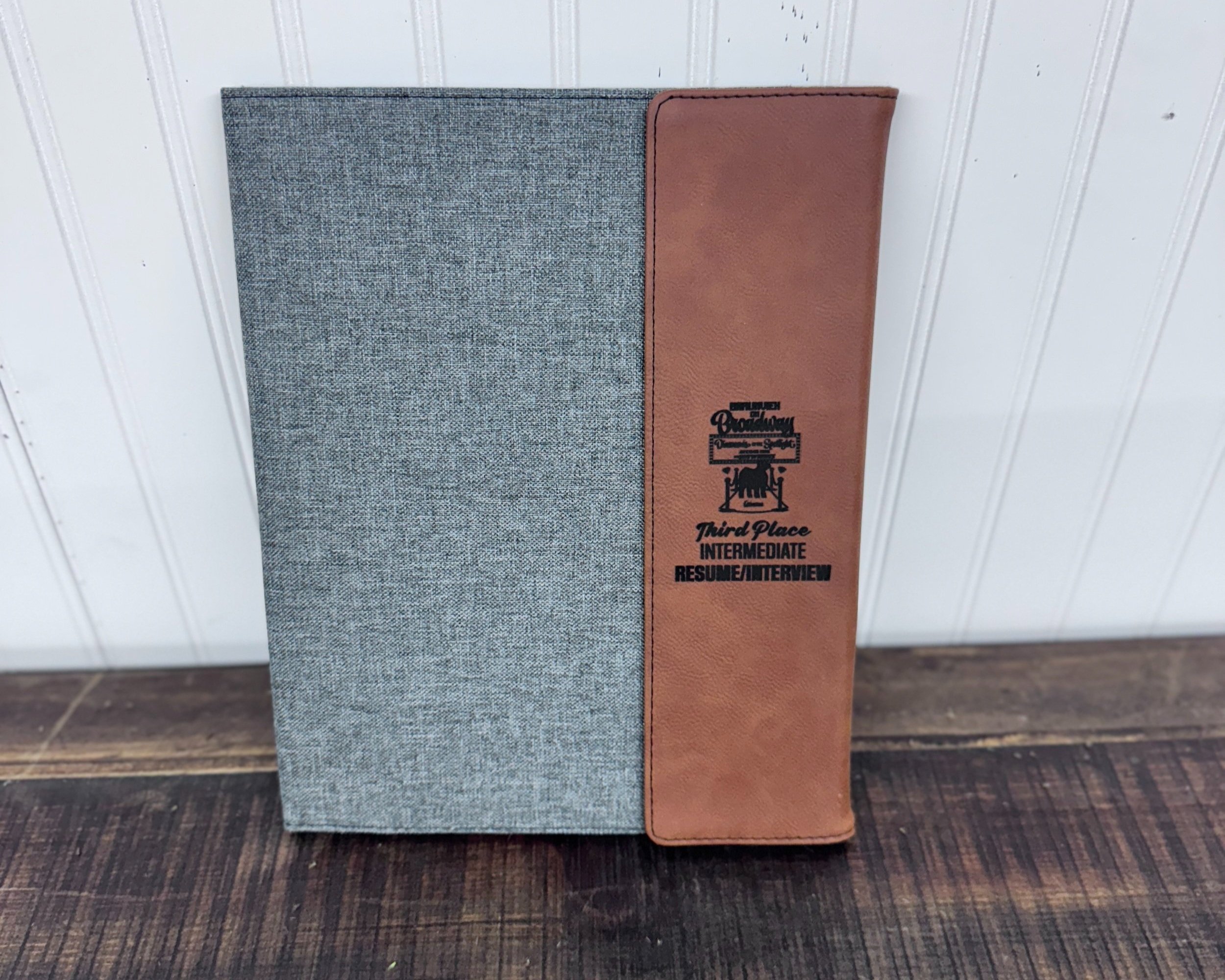 Canvas and Leather Padfolio: 7x9: $21, 9x12: $28