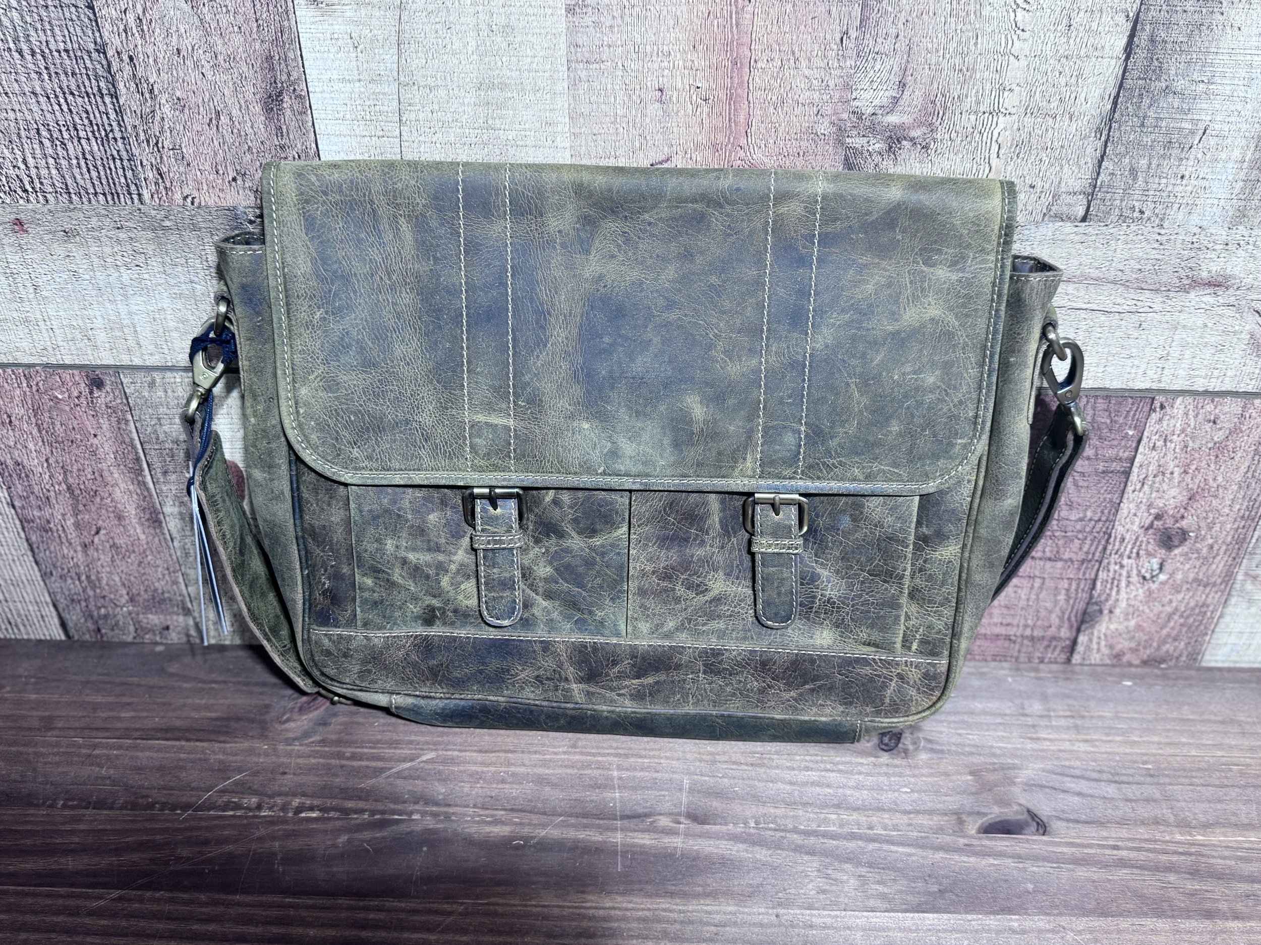Leather Laptop Bag: $180