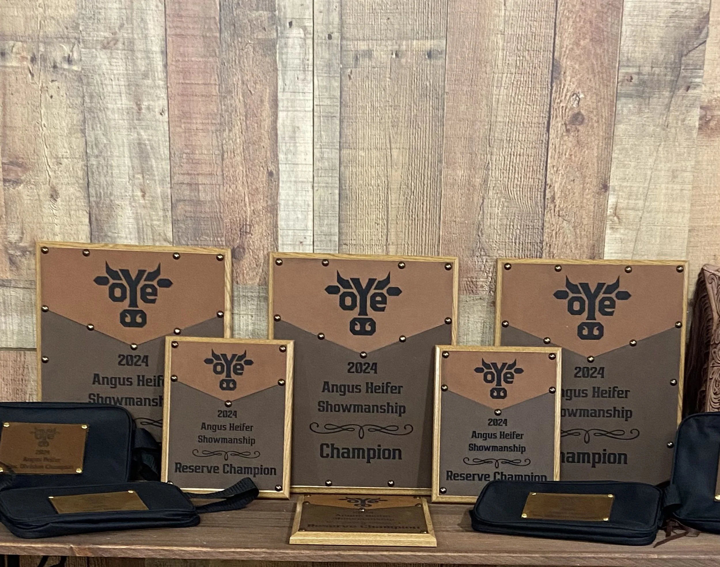 Plaques with Leather 12x15 $35, 8x10 $30, 5x7 $25
With Cowhide: 12x15 $55, 8x10 $50, 5x7 $45