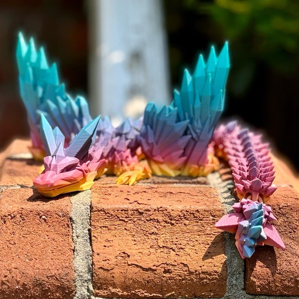 Rainbow Matte Winged Crystal Dragon 2.jpeg