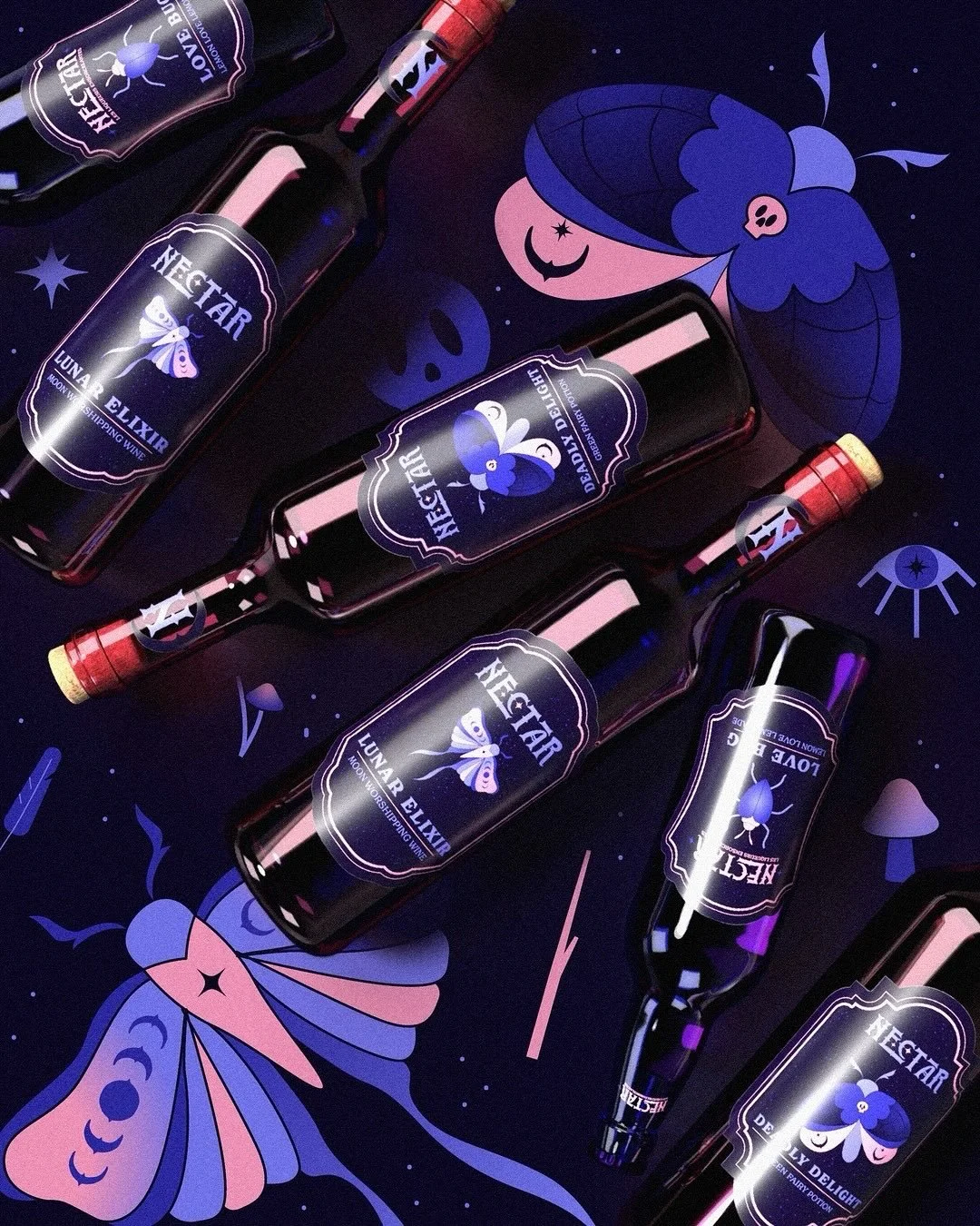 Nectar is an enchanting beverage brand that turns every sip into a little bit of magic. Each range is crafted to evoke unique sensations, emotions, and powers.
-
Did you know that before I focused on branding and packaging design, I actually started 