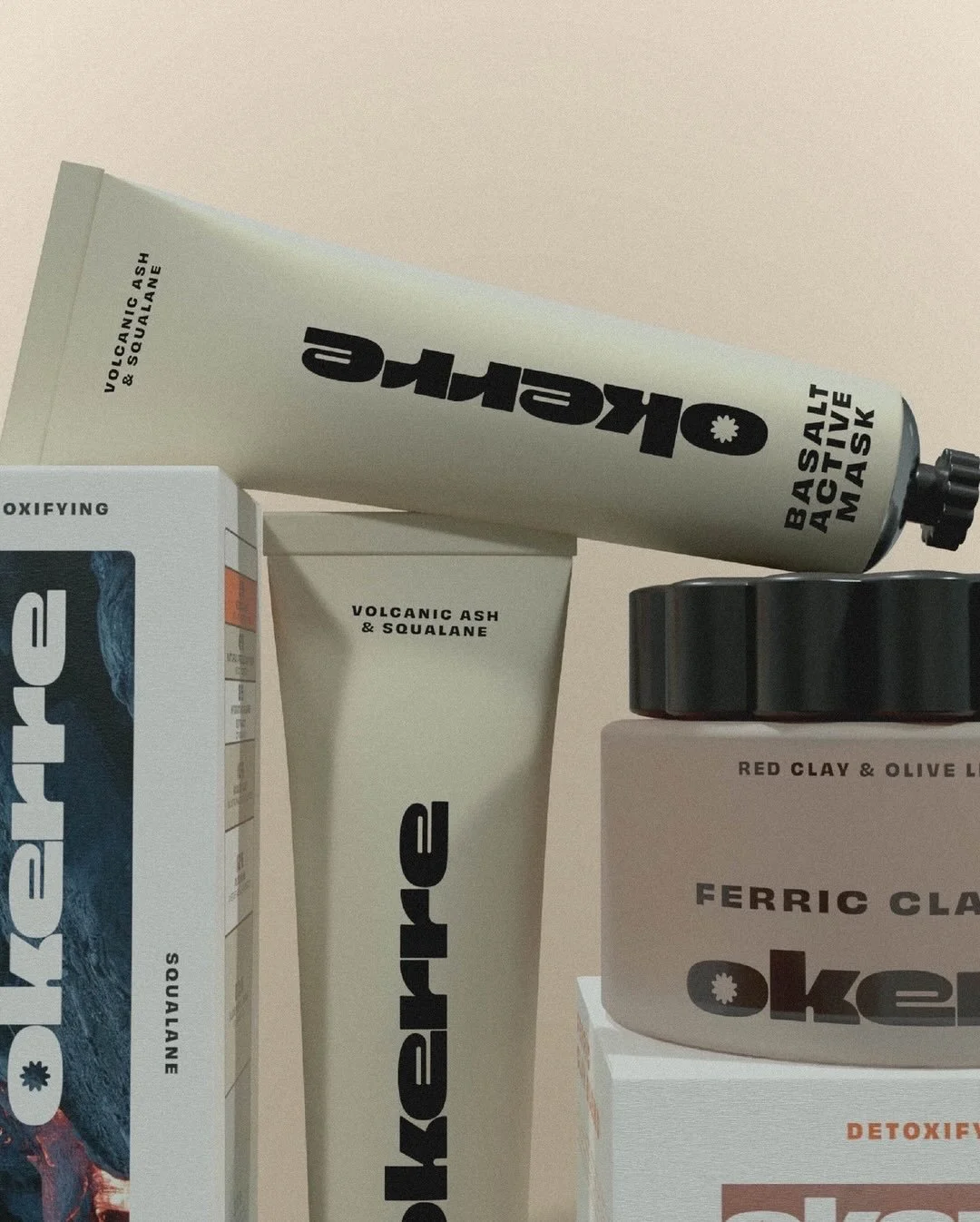 Skin rituals founded in mineral science.
-
OKERRE is a bold, expressive skincare brand transforming self-care into a sensorial, confidence boosting ritual. Their first product, a premium clay-based face mask, embodies modern artistry, unexpected refi