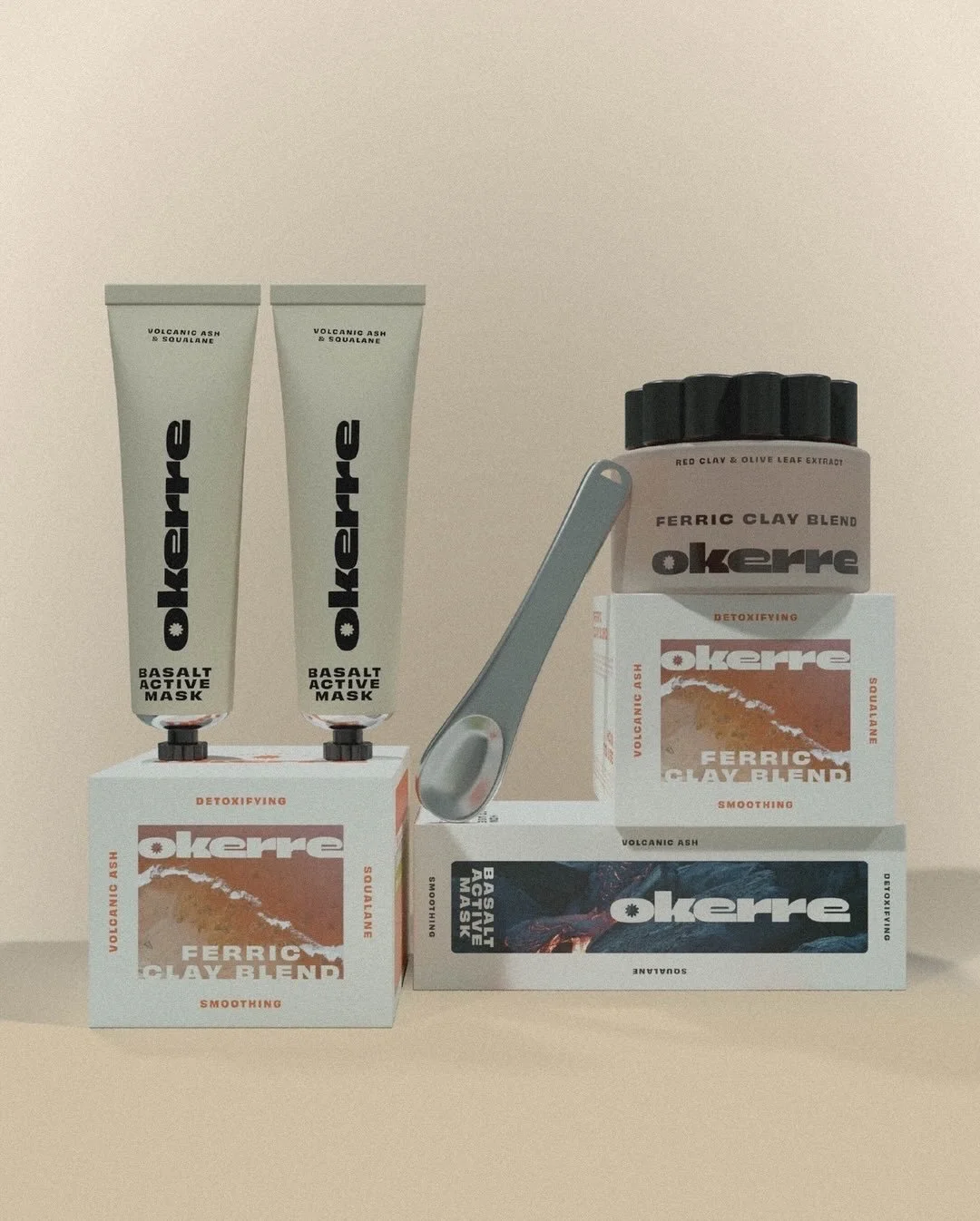 Minerals. Rituals. Results.
-
OKERRE is a bold, expressive skincare brand transforming self-care into a sensorial, confidence boosting ritual. Their first product, a premium clay-based face mask, embodies modern artistry, unexpected refinement, and e