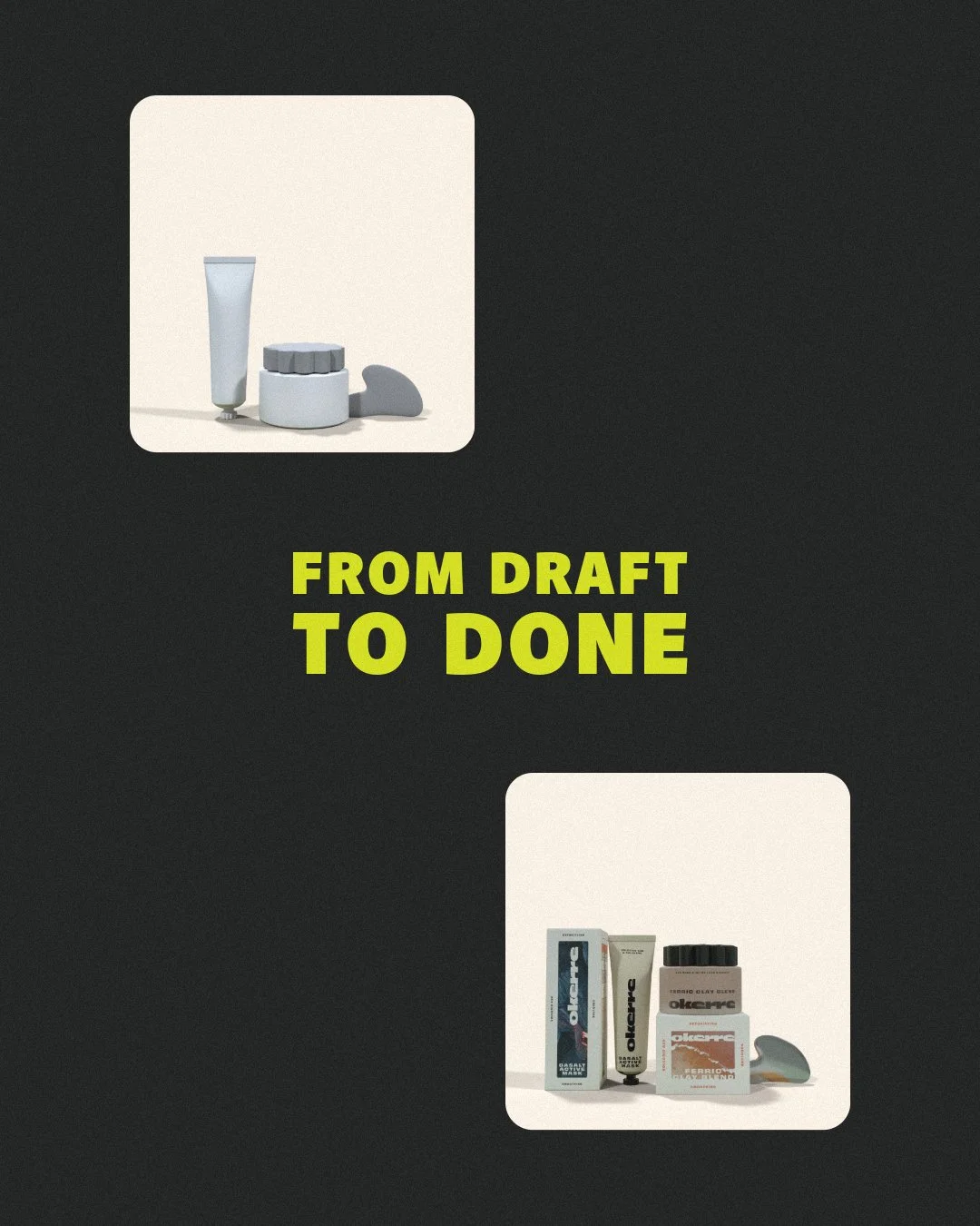 I know I've mentioned it before, but I just looooove creating my own mock-ups with 3D renders. And I've made it my mission to do it more often for passion projects. Gotta flex those muscles and have a few fun examples to show clients. 
⠀⠀⠀⠀⠀⠀⠀⠀⠀
Here