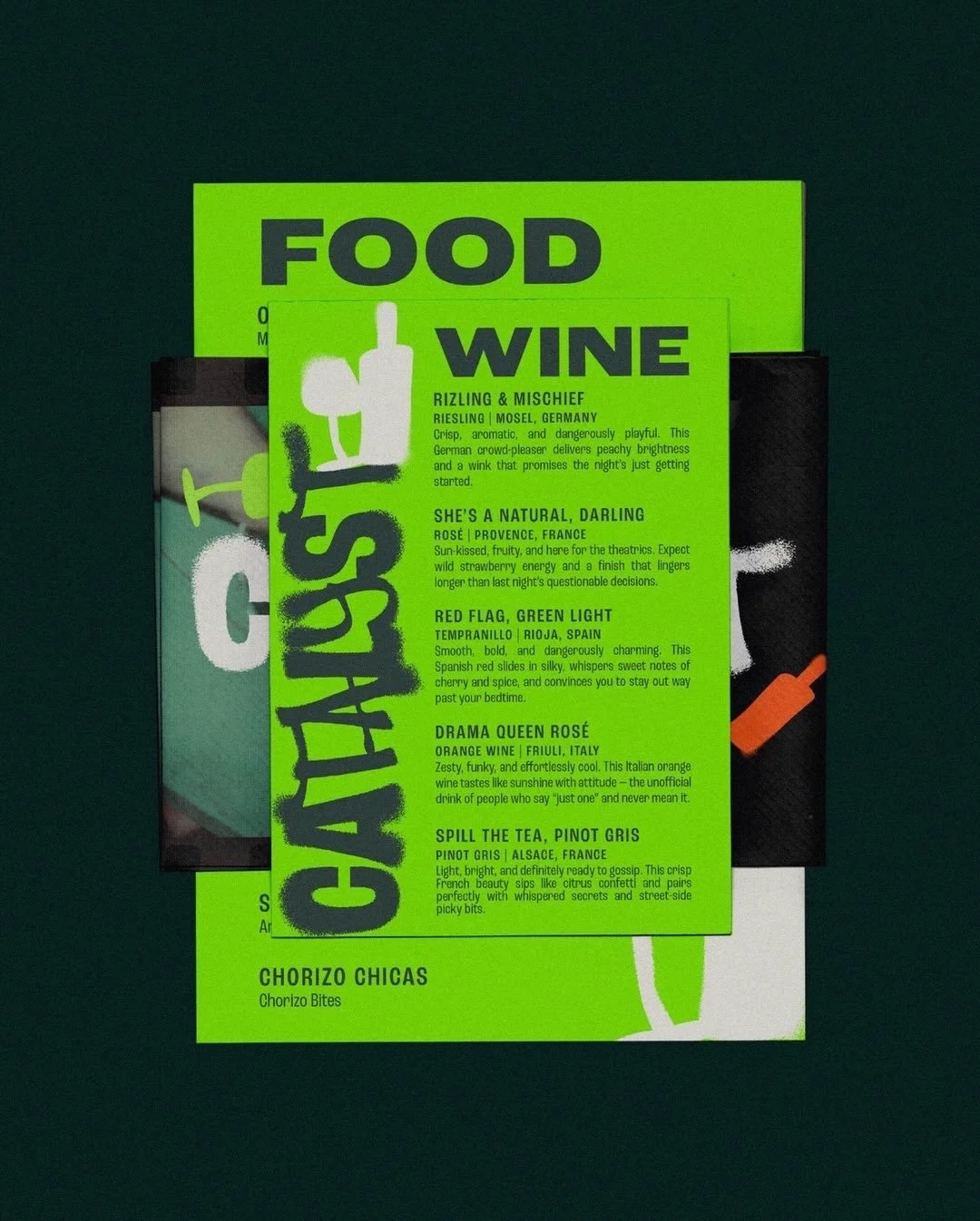 Come for the wine, stay for the chaos.
-
Meet Catalyst &mdash; the hip little wine and bites bar that kicks off a rogue night out. Think dim lights, good company, picky bits on the pavement and that warm, buzzing moment where you know the night is ab