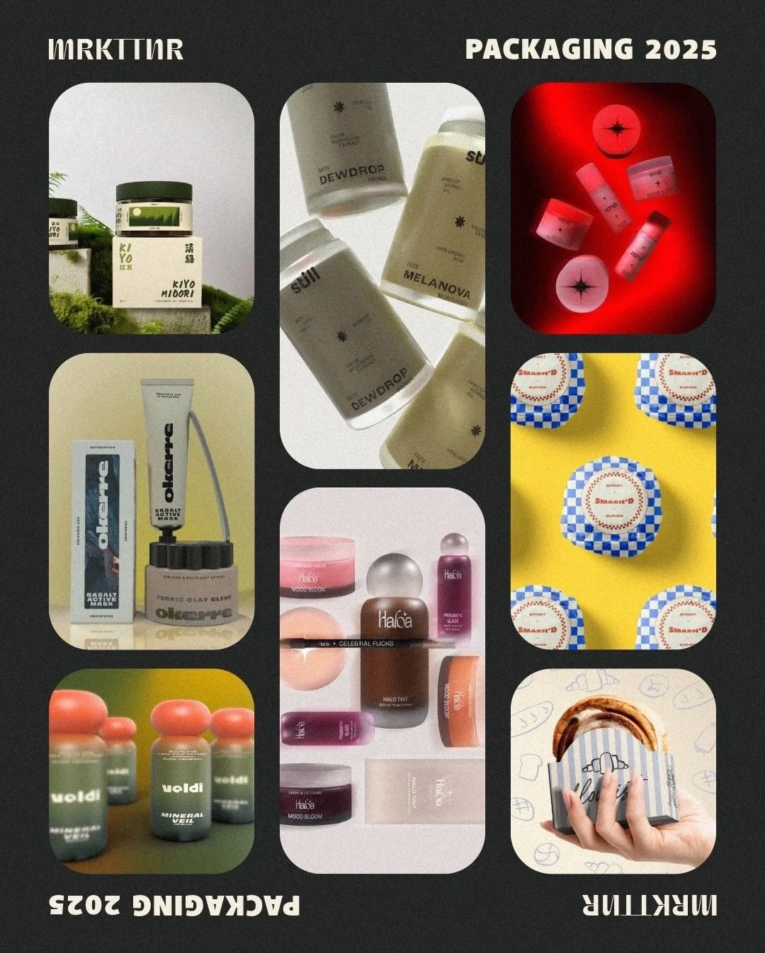 First recap of the year! Let&rsquo;s start with packaging.
This year, I spent more time creating my own mock-ups. At first, it was simply because I couldn&rsquo;t find any new ones I liked, or I was just endlessly reusing the same old ones. But over 