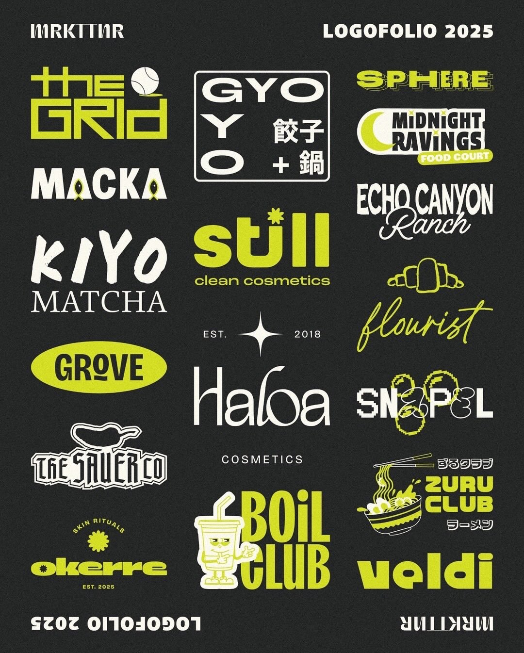 Honestly, I was surprised by how many logos I created for passion projects this year. I genuinely thought it wasn&rsquo;t that many?! I&rsquo;d planned to repost more work this year, and I definitely did, which somehow made me feel like I hadn&rsquo;