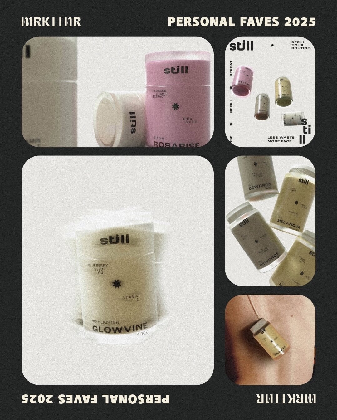 Closing off this year&rsquo;s recap with my personal favourites! Let&rsquo;s get into them:
Still &ndash; This was the second project of the year where I created all the product mock-ups myself. I had such a good time working on it, and it turned out