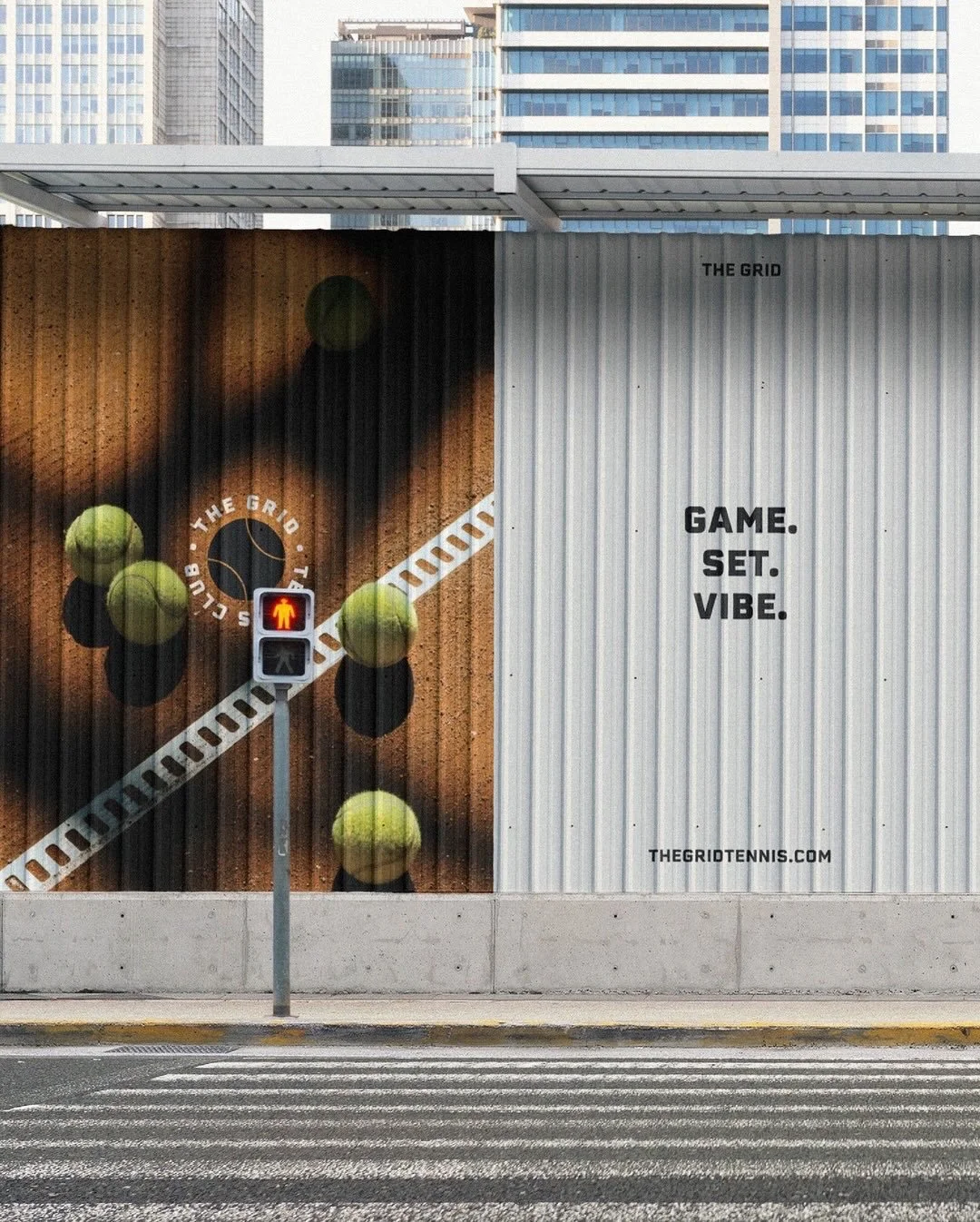 Game. Set. Vibe.
-
The Grid, is a modern tennis club for players who love the game and the energy that comes with it. It&rsquo;s the perfect place to train, compete and connect.
*brief by @briefcorp &amp; @designerbriefs  #thegridbrief 
-
#graphicdes