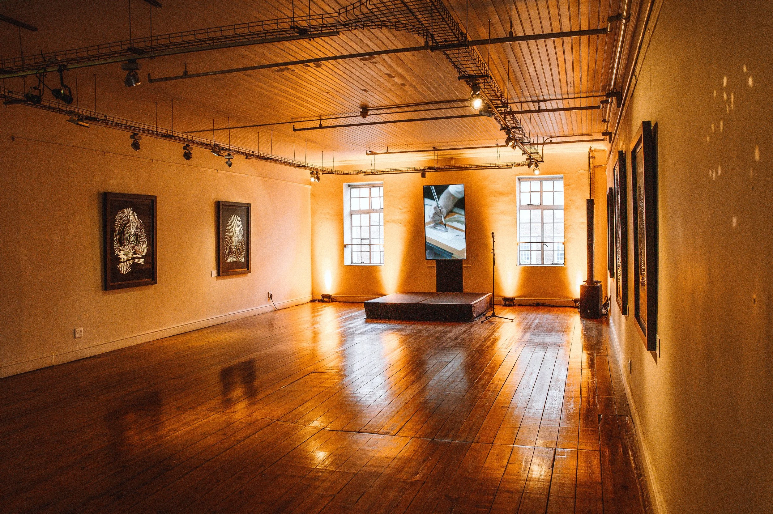 Installation views of Lasting Impression: Resilience & Identity, a solo exhibition by Johnathan Schultz., 2025, Homecoming Centre, Cape Town. Photographed by Dylan Louw, courtesy of Johnathan Schultz.