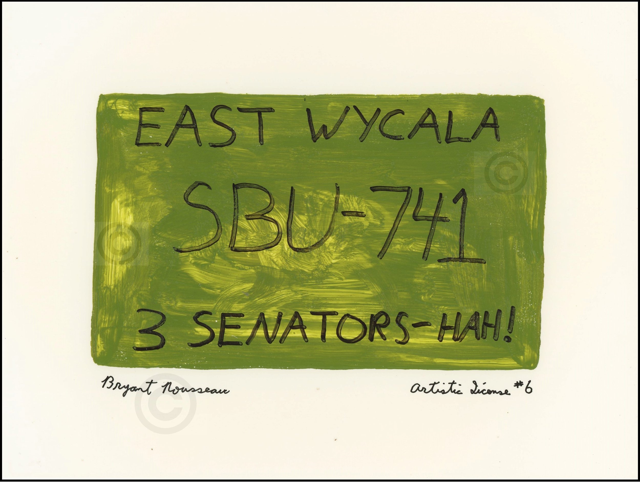 Artistic License #6 (3 Senators-Ha!)