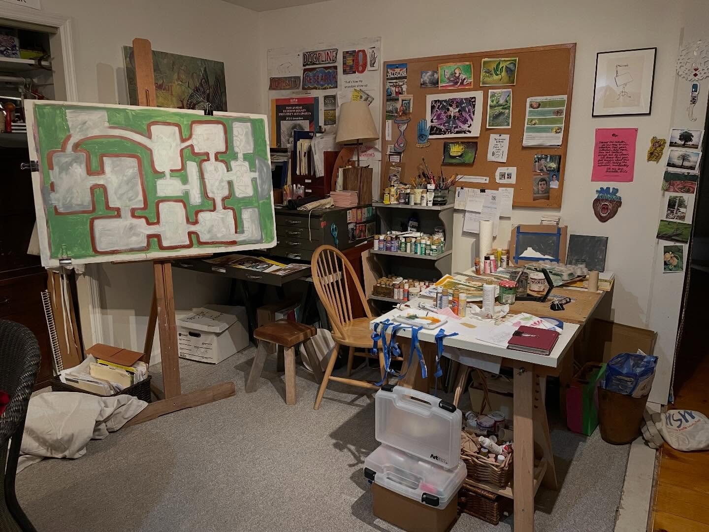 Just had the most random idea EVER and now I&rsquo;m kinda freaking out!!! Time to get weird in my winter studio... Stay tuned for more art history soon! #famouswomen #erasedhistory #behindthescenes