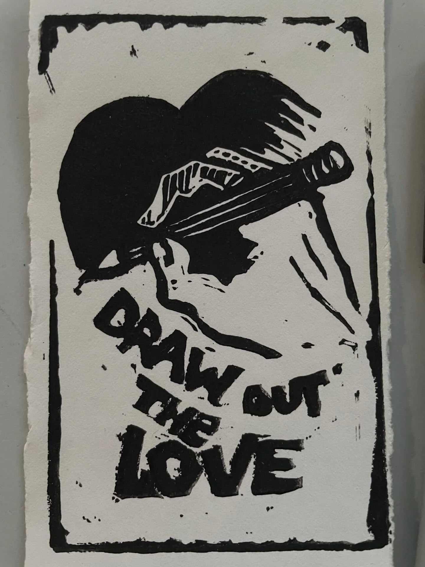 It&rsquo;s almost Valentine&rsquo;s Day- one of my craftiest holiday inspirations- working on something new- #drawlove #printmaking #valantinespecial❤️