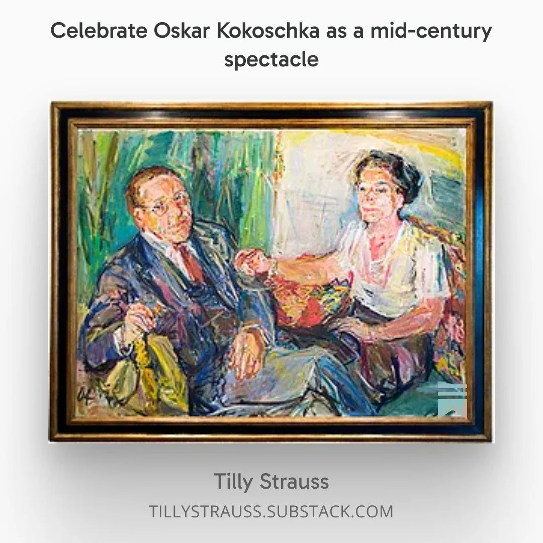 Connecting the dots between art history and my family history. Here today we celebrate Oskar Kokoshka, a war refugee, born March 1, 1886 He lived a very dramatic life and signed his works with his initials, "OK"
Anything but?
Check out my p