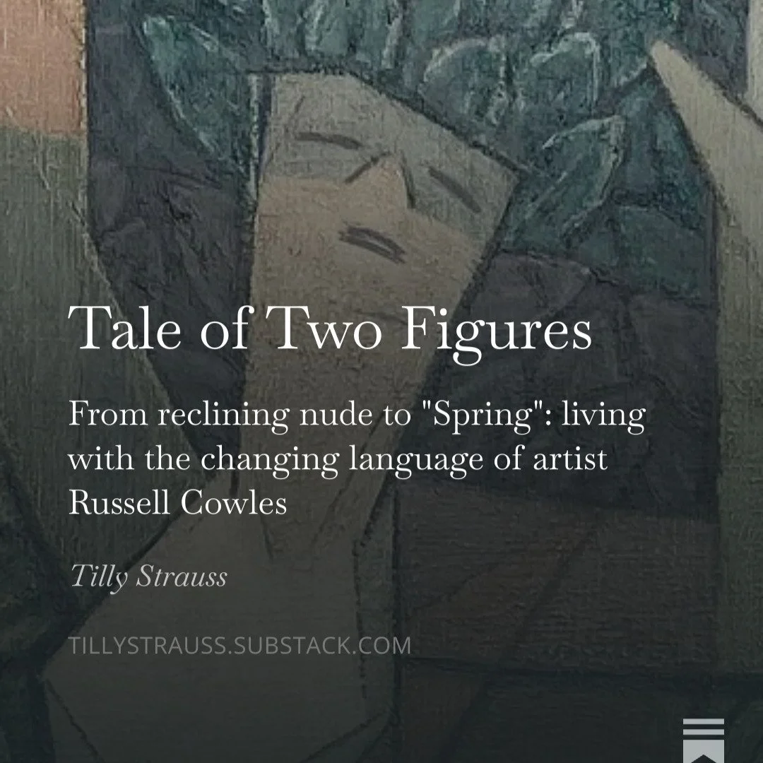 After visiting my sister @gwenstrausswriter I was struck by the parallel of paintings hanging in each of our bedrooms- especially the ones painted by our great uncle Russell Cowles. 
Read full article on substack
Warning: some nudity.
#arthistory #ru