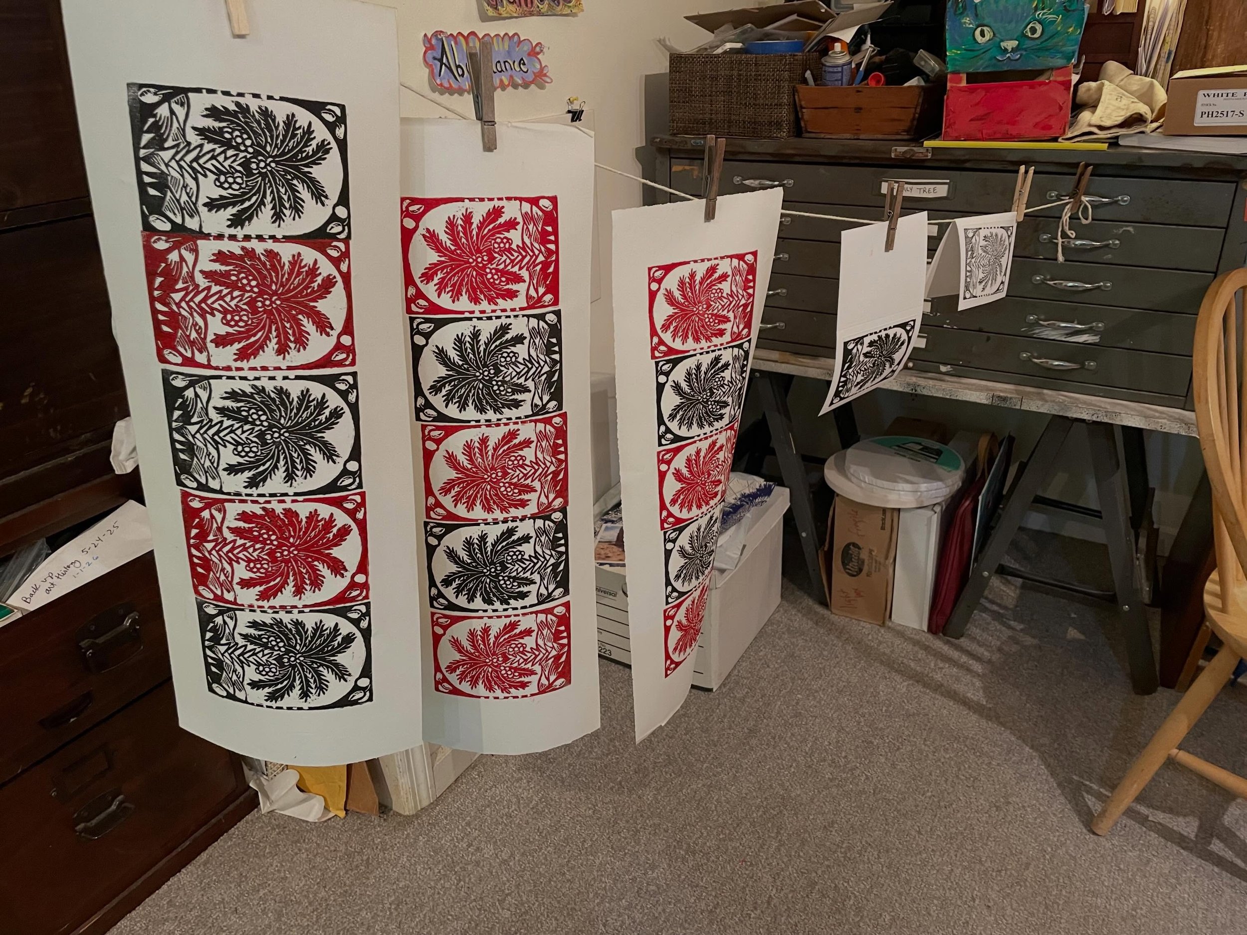 A little printing fun #repetition #studioscenes #workinprogress