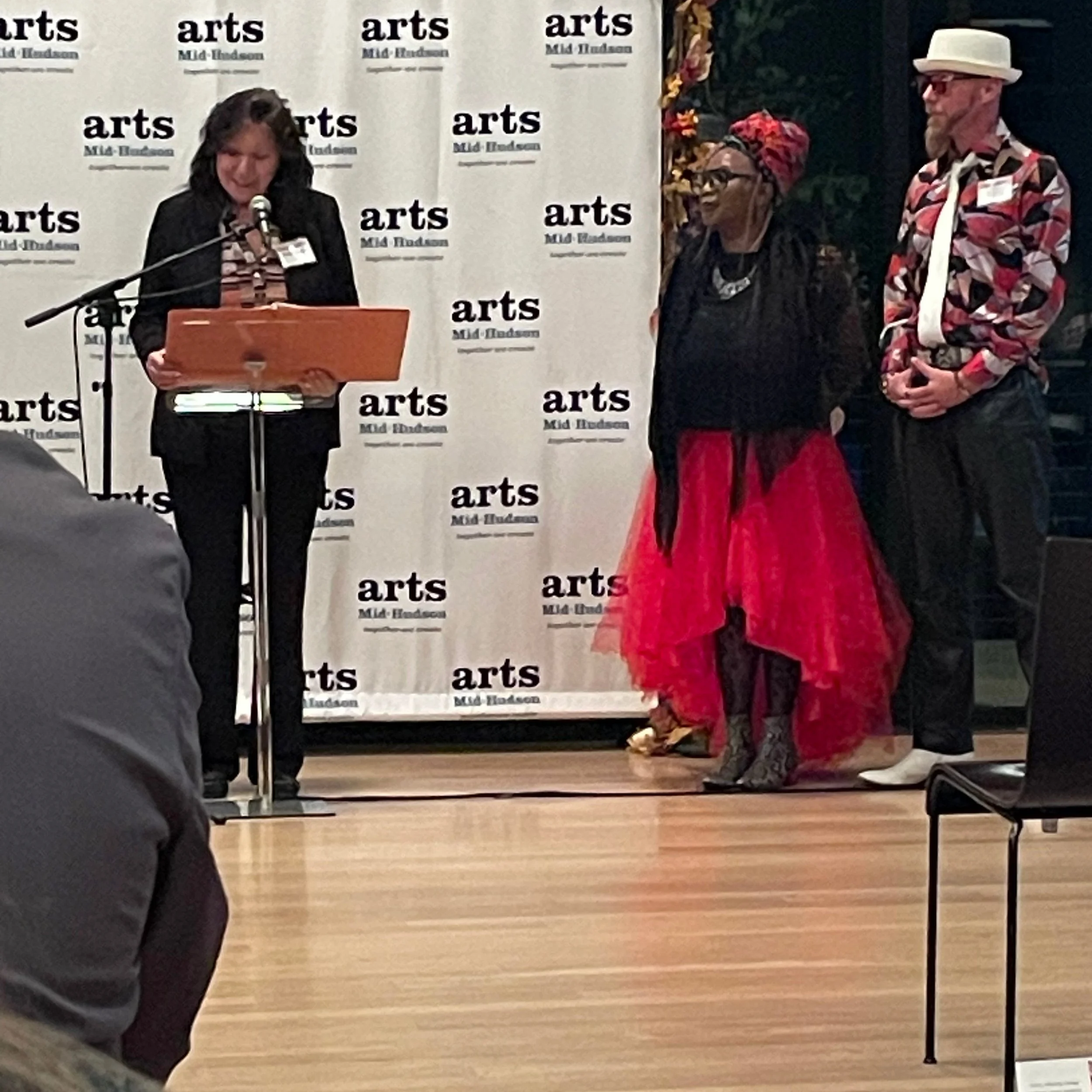 This week Michael and I enjoyed an inspiring evening at the Arts Mid-Hudson Executive Awards held in Beacon. The crowd was lively and the pumpkin sale was fun. Above all I was blown waway again by how many innovators are making the world a better pla