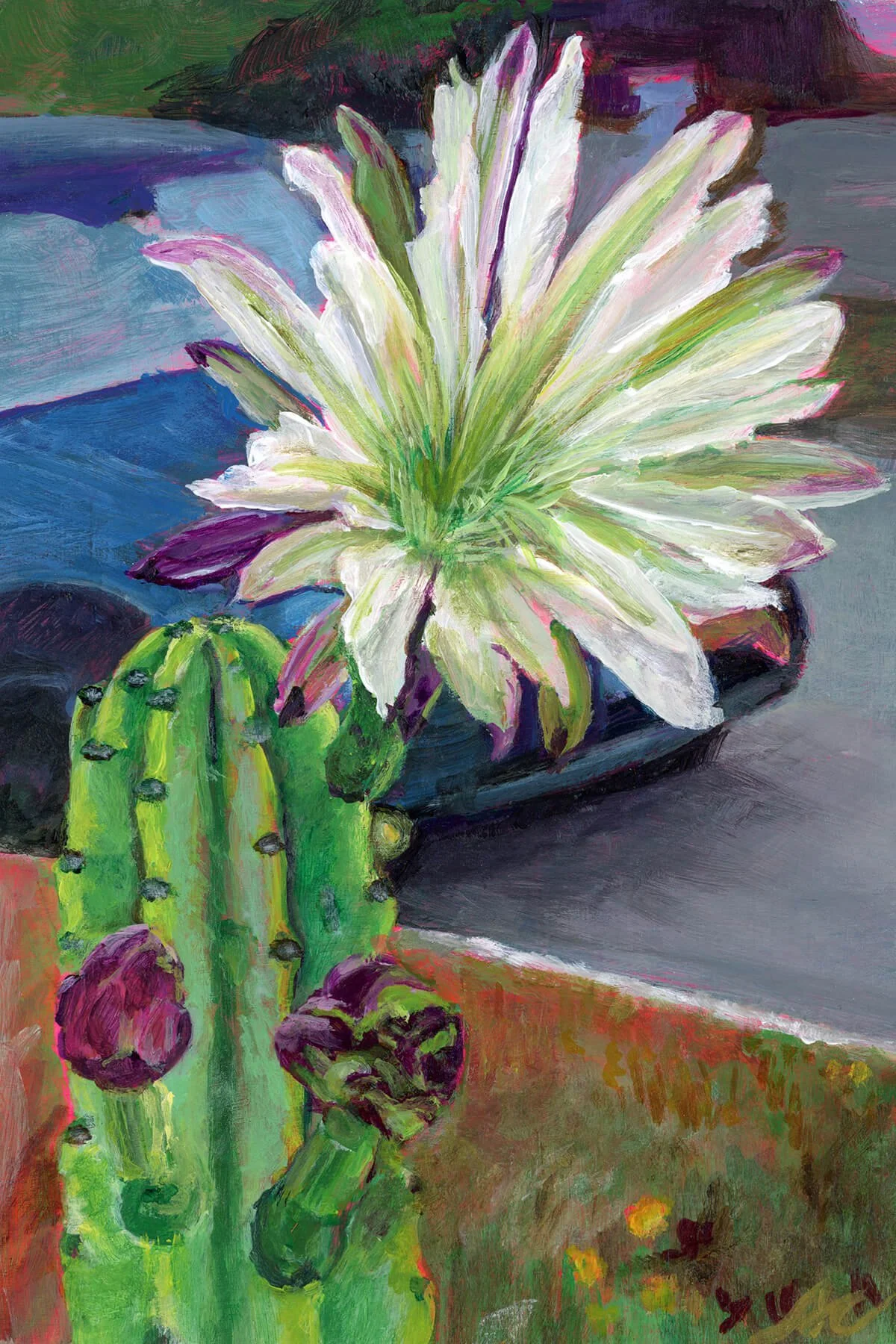 A Quiet Bloom, 4"x6"