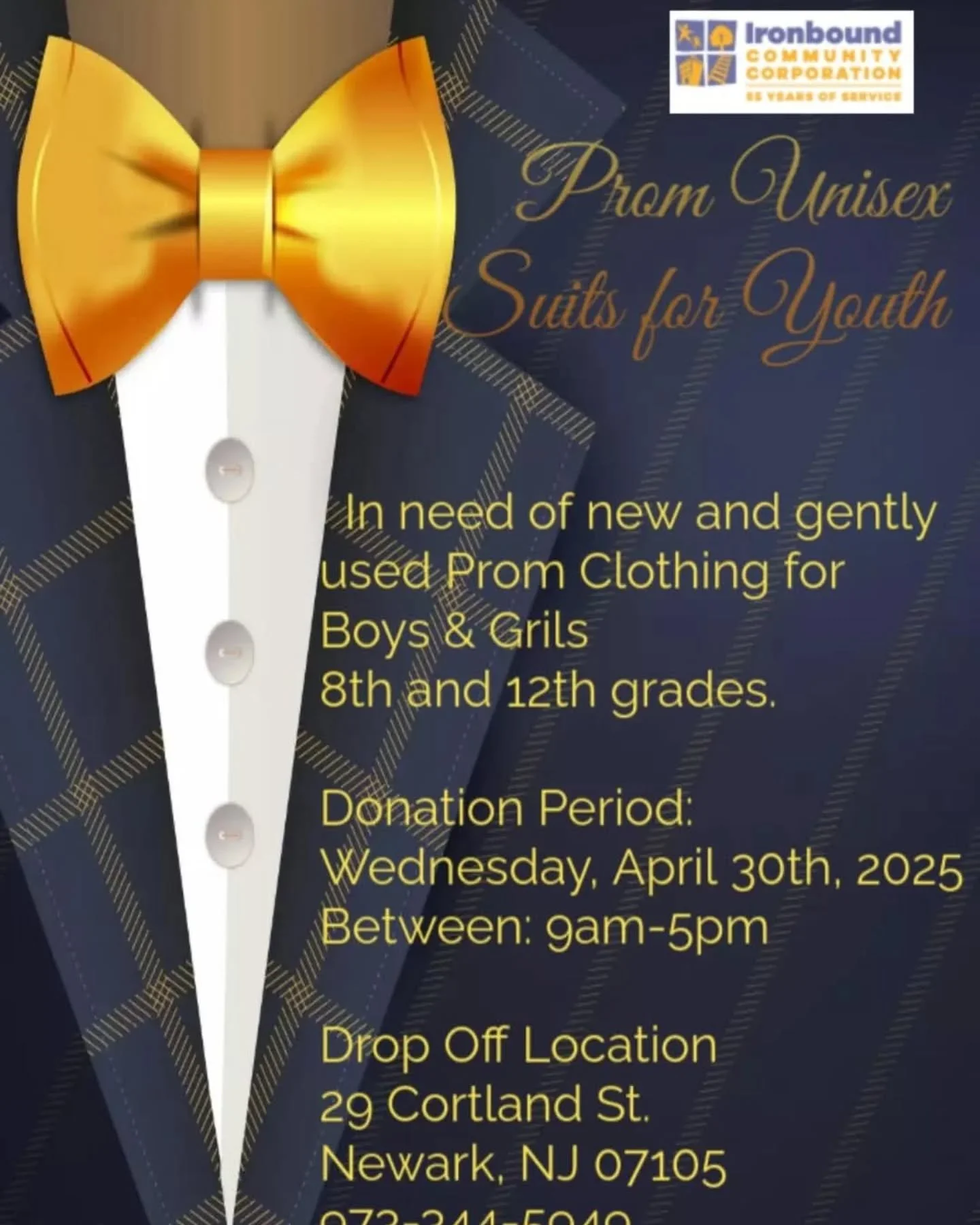 Another amazing donation opportunity! @ironboundcommunitycorp will be accepting new and gently used prom clothing! Tackle that spring cleaning closet project and get your garments out for a good cause. 

#lightenupandrea #ironboundcommunitycorp #prom