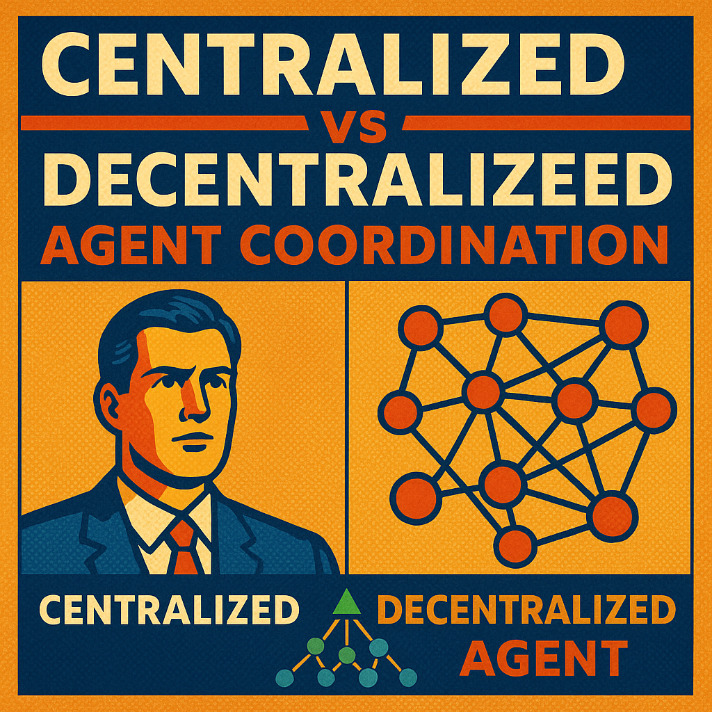 Centralized vs Decentralized Agent Coordination: How Orchestration Choices Shape Autonomy, Resilience, and Emergent Behavior