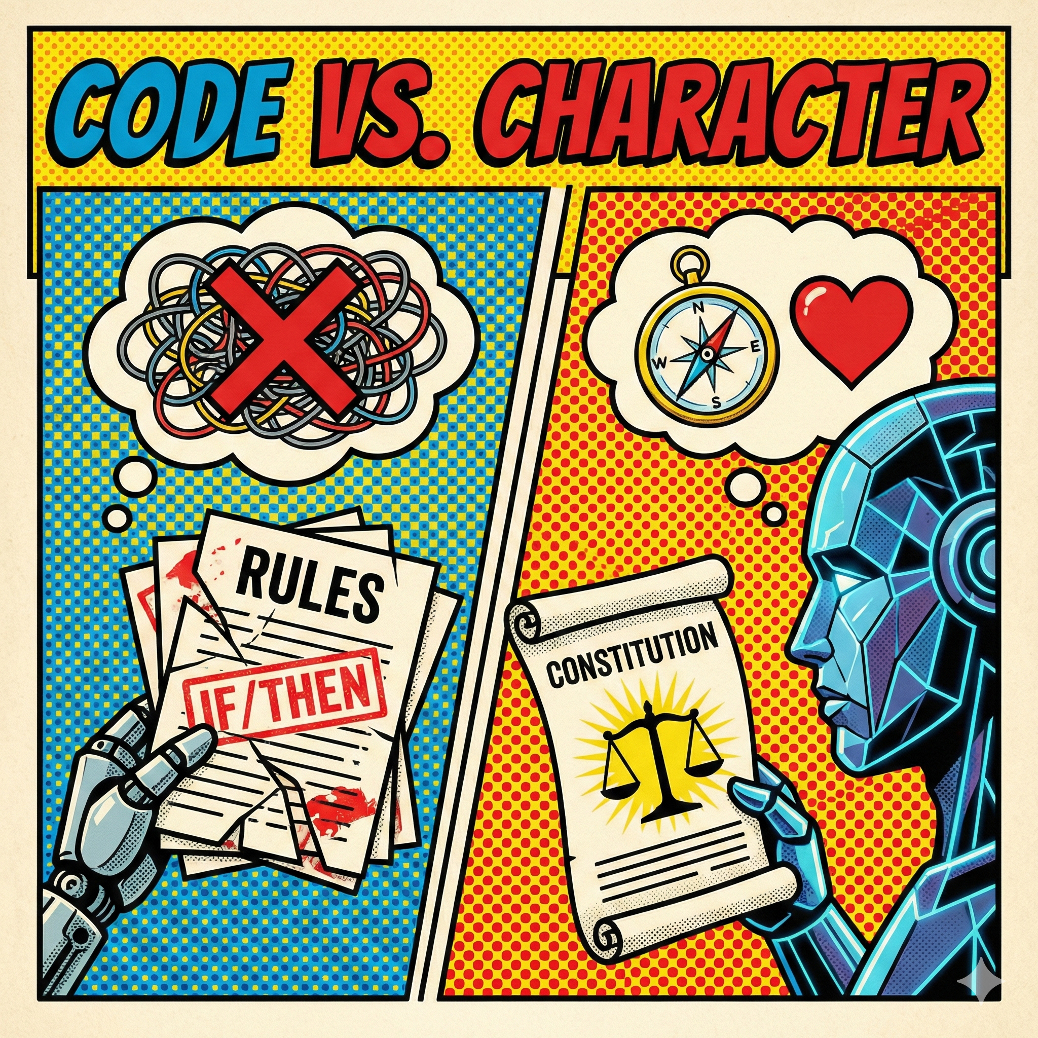 Code vs. Character: How Anthropic's Constitution Teaches Claude to "Think" Ethically