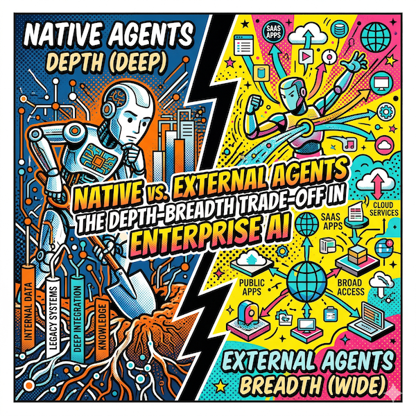 Native vs. External Agents: The Depth-Breadth Trade-off in Enterprise AI