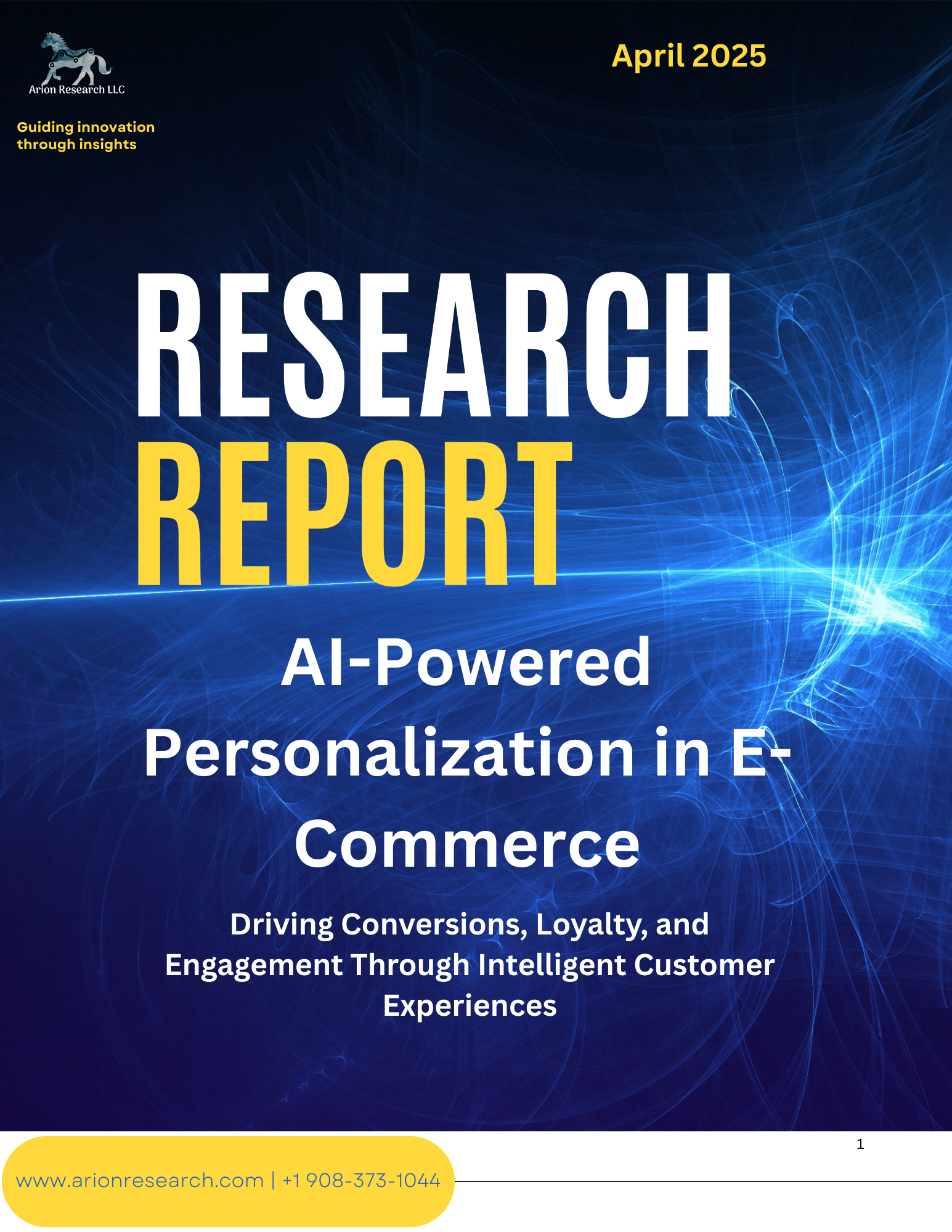 AI-Powered Personalization in E-Commerce — Arion Research LLC