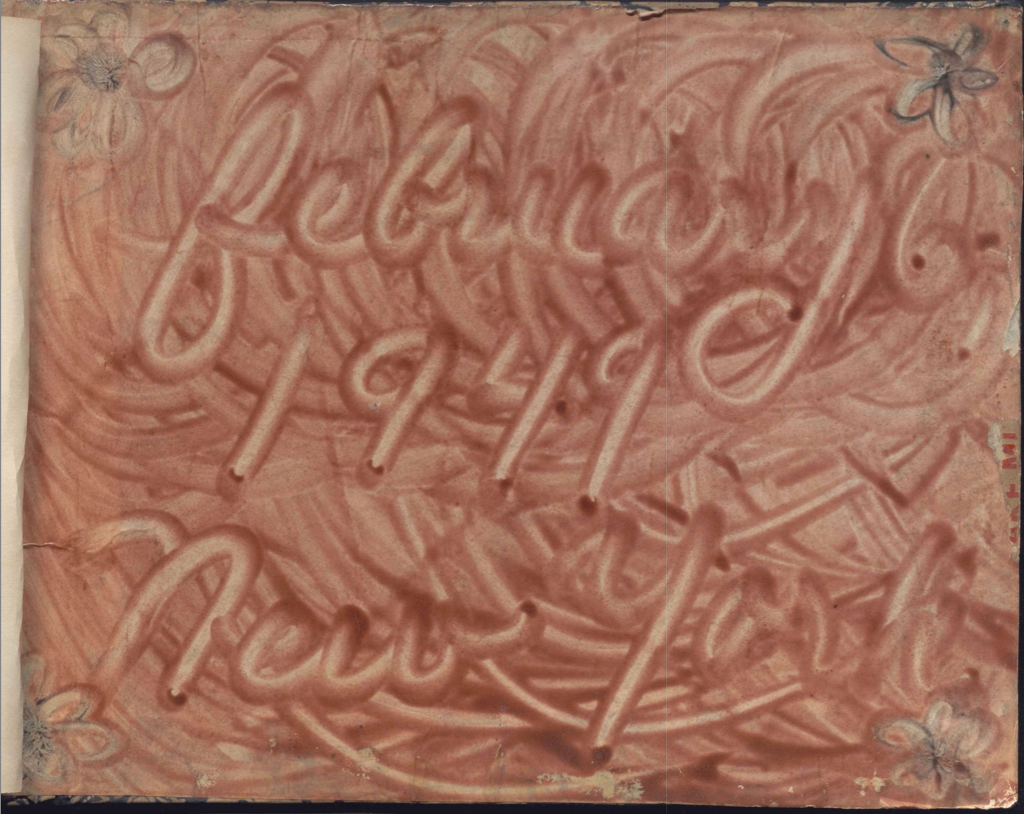 back of photo album