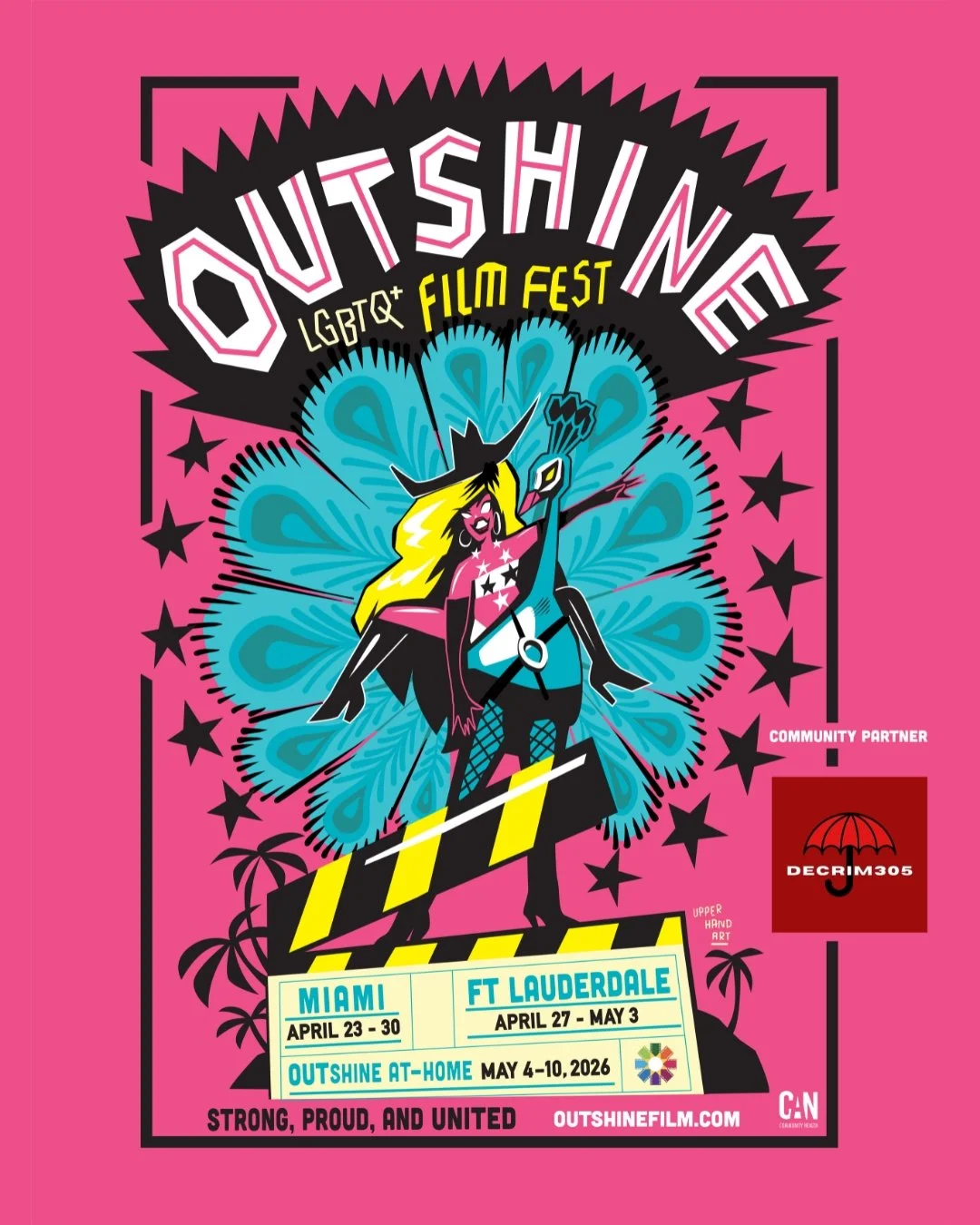 The @outshinefilm returns to South Florida with 63 brand-new LGBTQ+ films! 🎬✨

Join us for 11 days of powerful storytelling, vibrant parties, filmmaker Q&amp;As, and community celebration from April 23 &ndash; May 3.

🎟️ Explore the full lineup + g