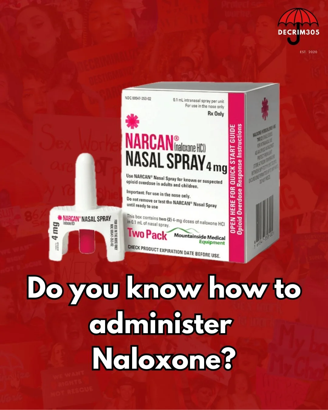 Naloxone (commonly known by the brand name Narcan&reg;) is a life-saving medication that can reverse an opioid overdose, including overdoses involving fentanyl, heroin, and prescription opioids. It works by temporarily blocking the effects of opioids