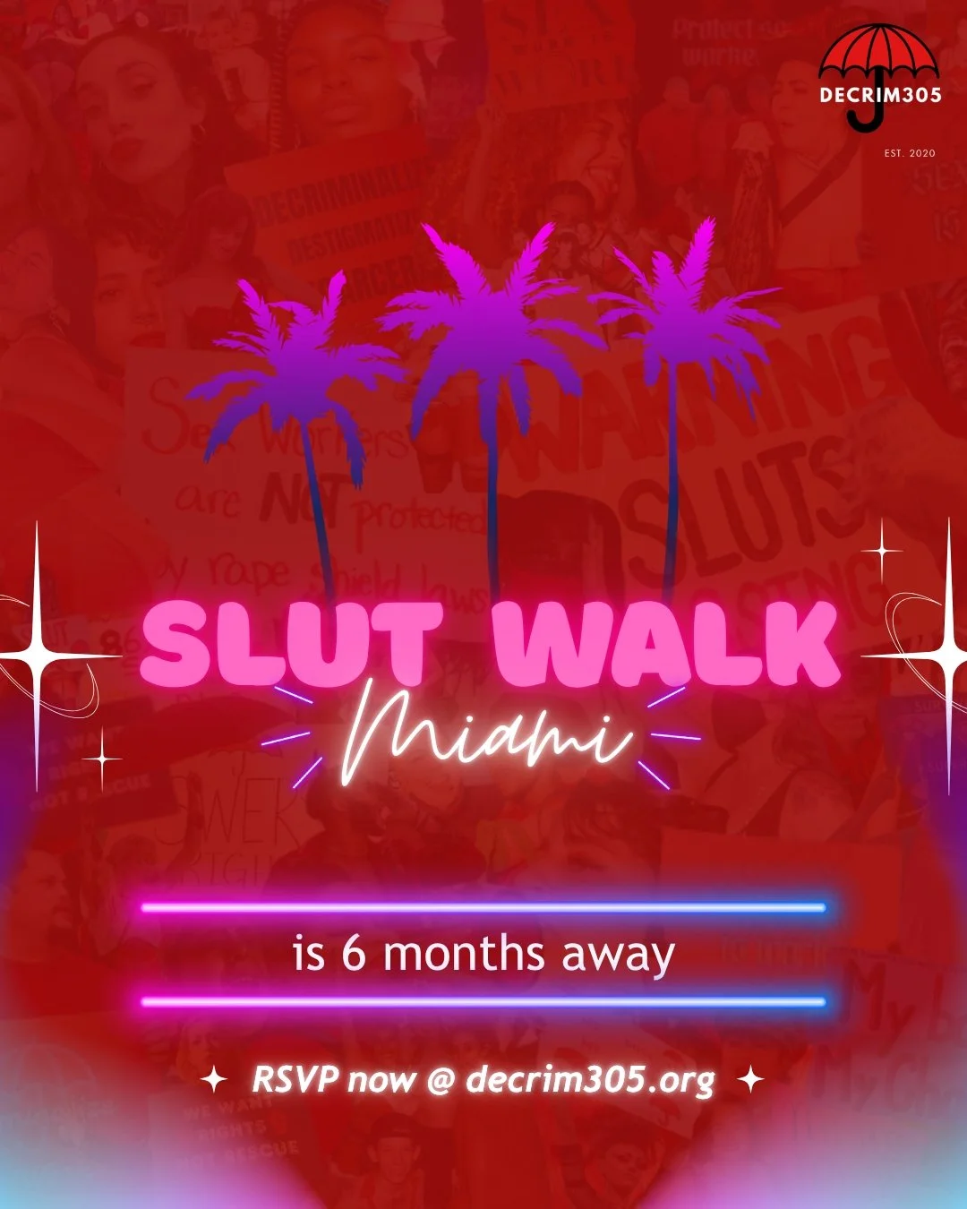 The countdown is on for South Florida&rsquo;s largest event centering sex workers, bodily autonomy, and community empowerment. ❤️&zwj;🔥

Don&rsquo;t miss updates, volunteer opportunities, and event announcements&mdash;RSVP now and save the date!

🔗