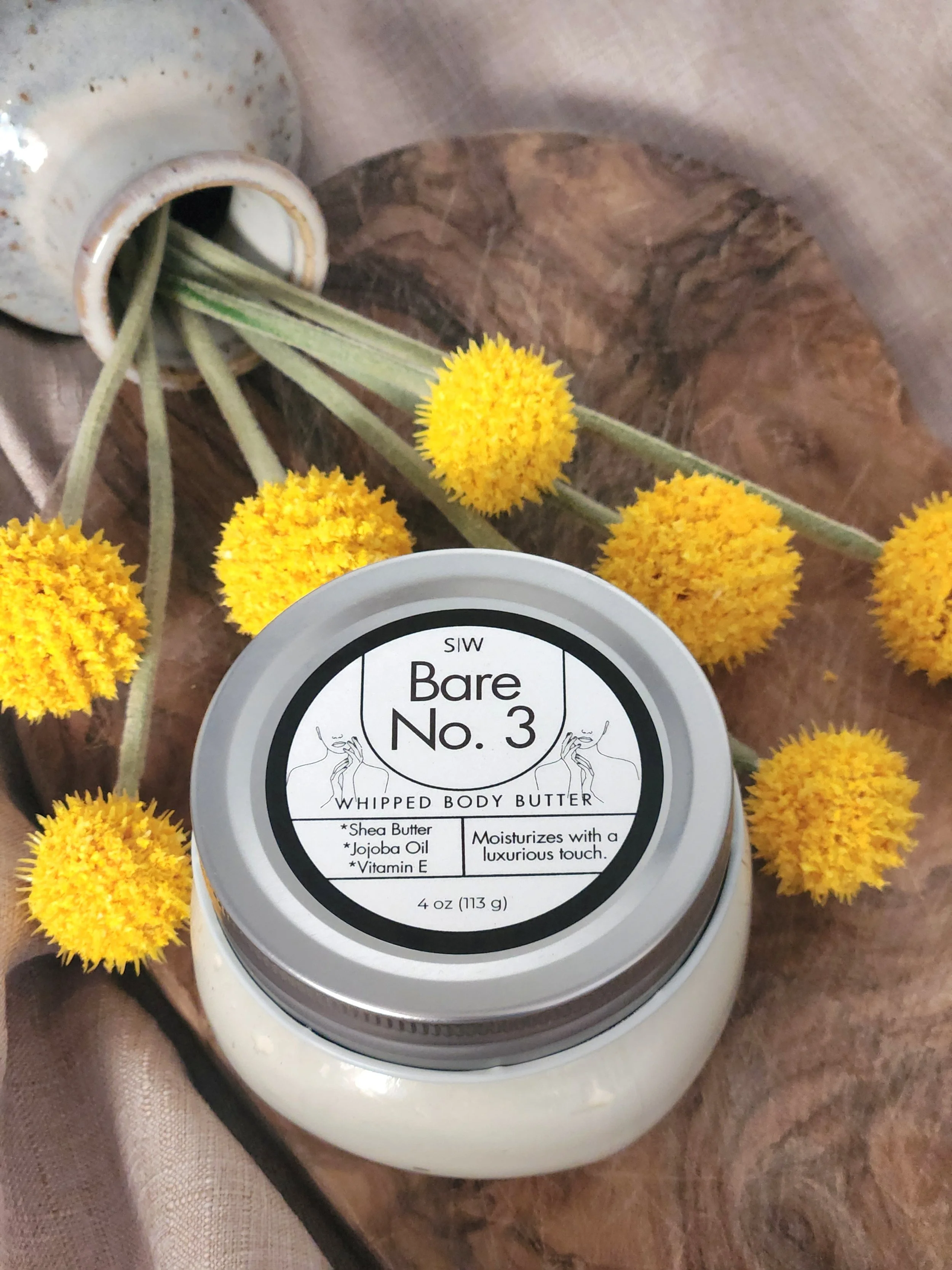 Bare No. 3 - Unscented Whipped Body Butter (4 oz)