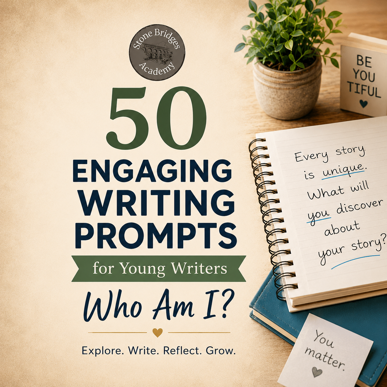 50 Enganging Writing Prompts- Prompt 1: Who Am I?