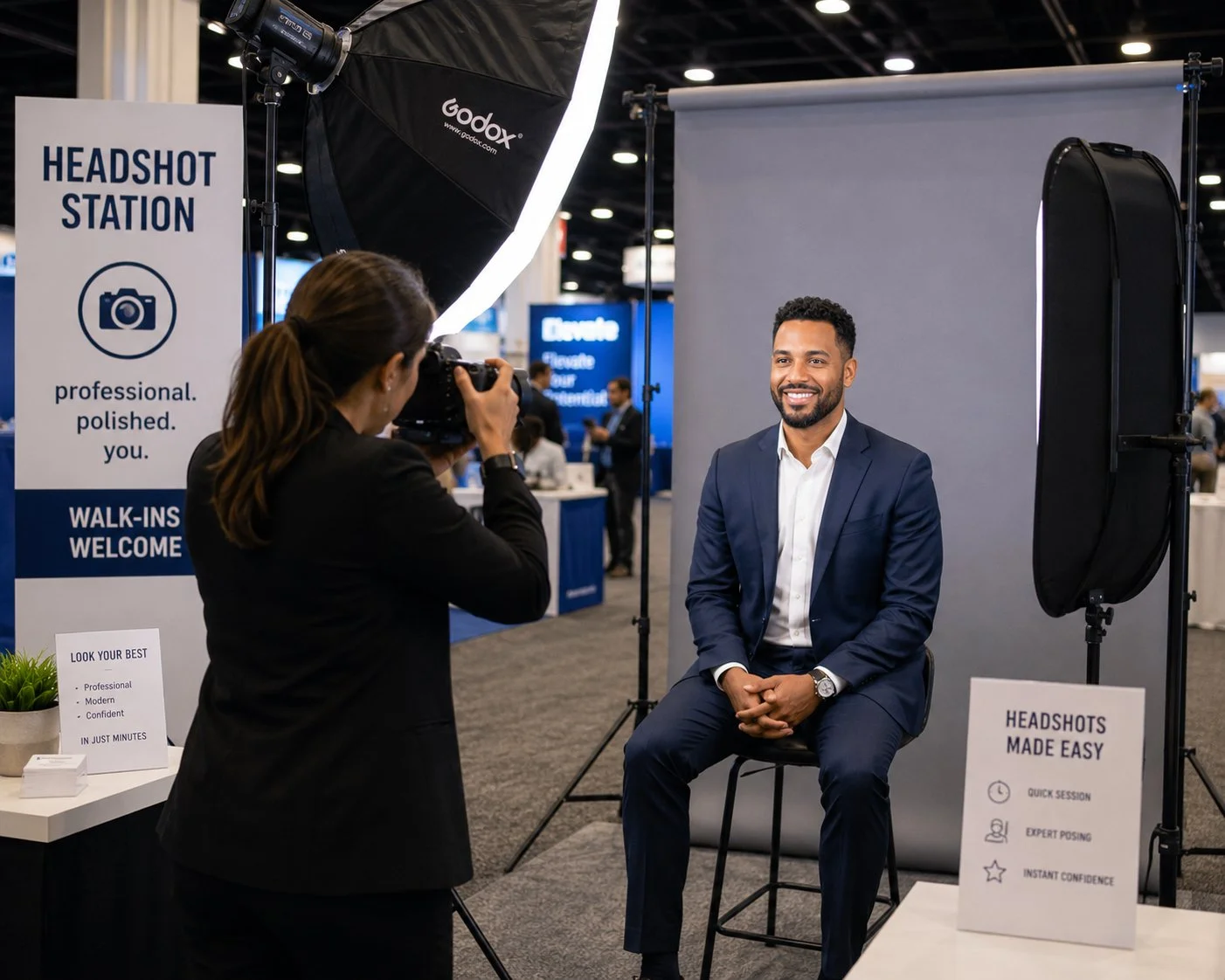 On-Site Headshot Studio for NYC Conferences and Corporate Events