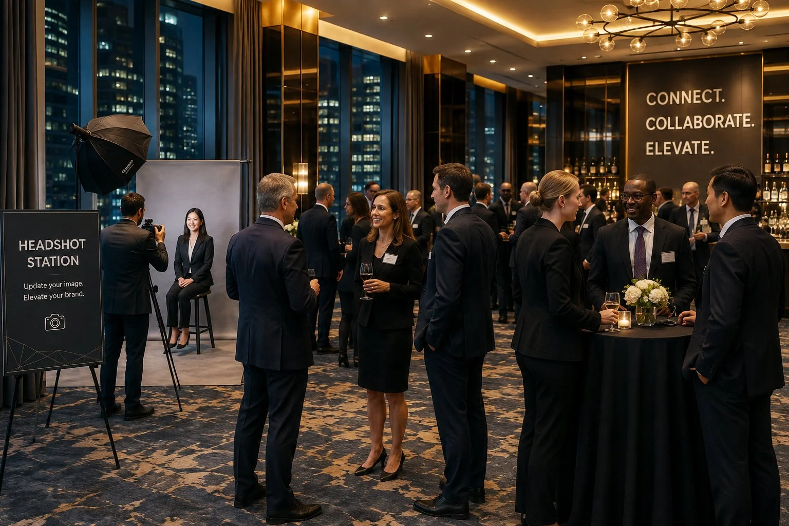 Mobile Headshot Studio for NYC Corporate Events