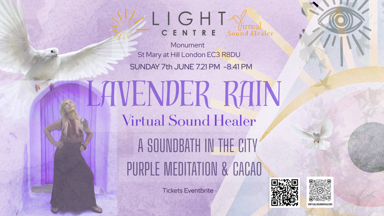 Lavender Rain Soundshower &amp; Cacao